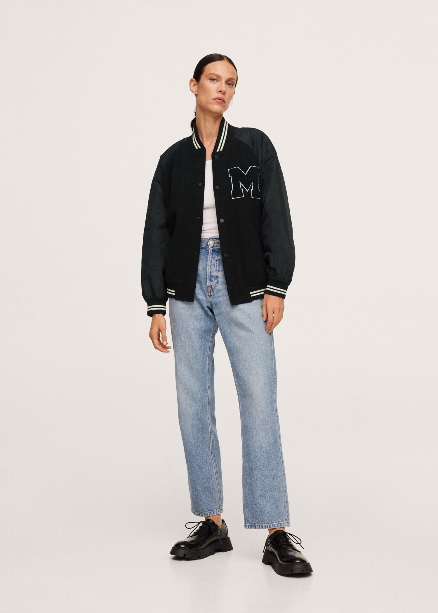 Chaqueta bomber parche - Plano general