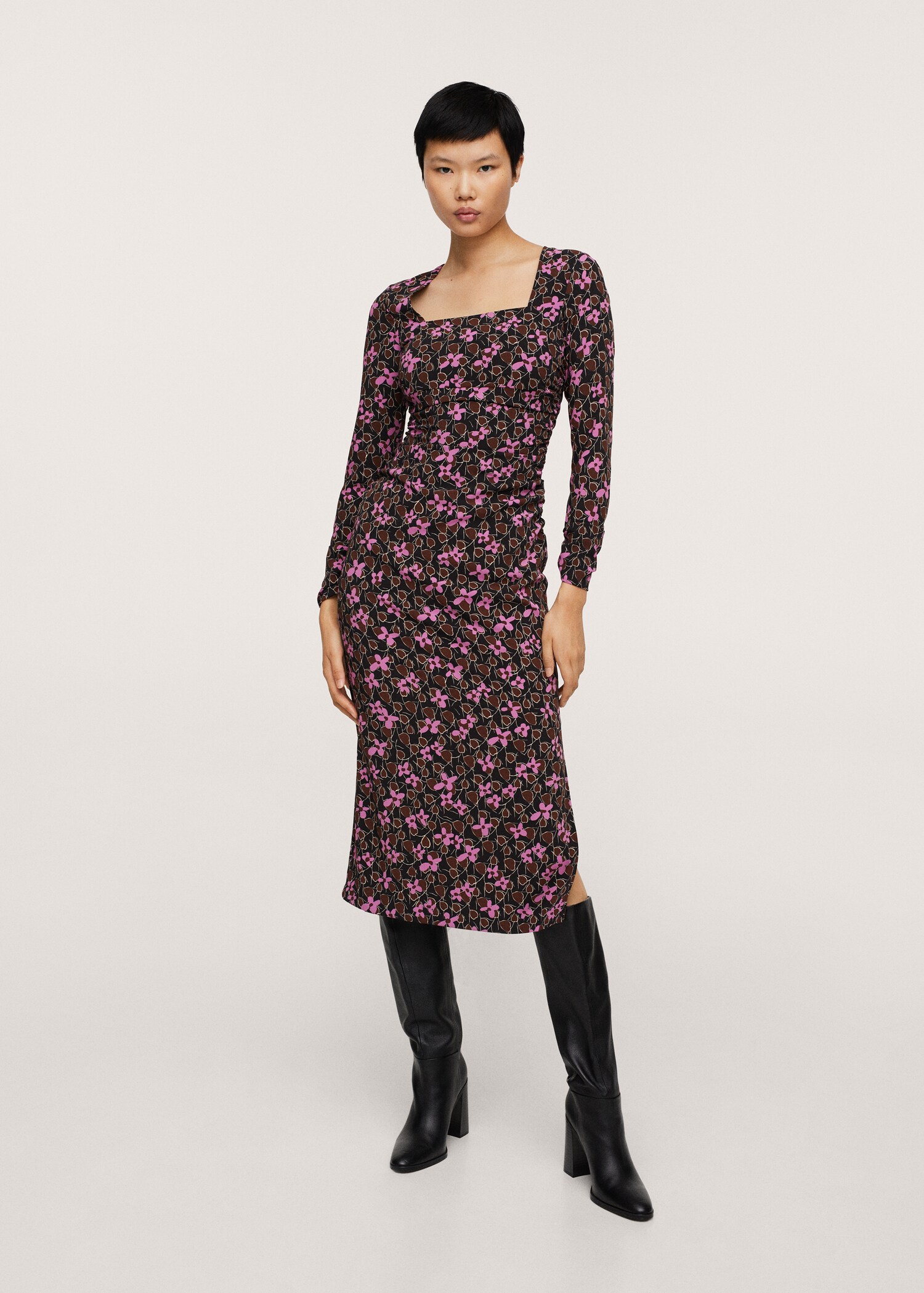 Vestido estampado flores - Plano general