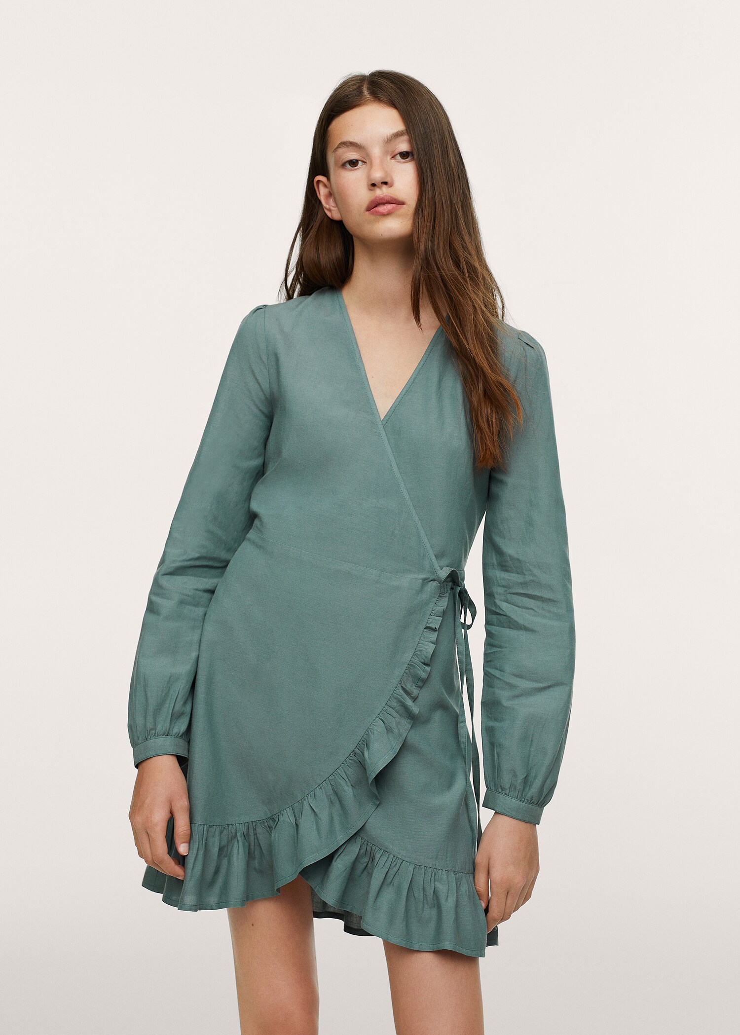 Ruffle wrap dress - General plane