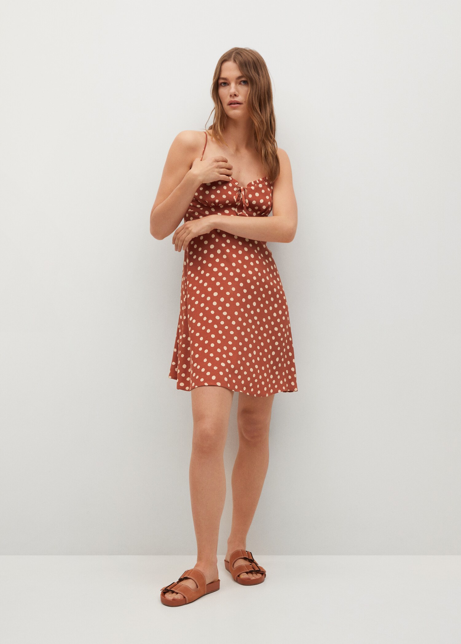 Vestido fluido estampado - Plano general