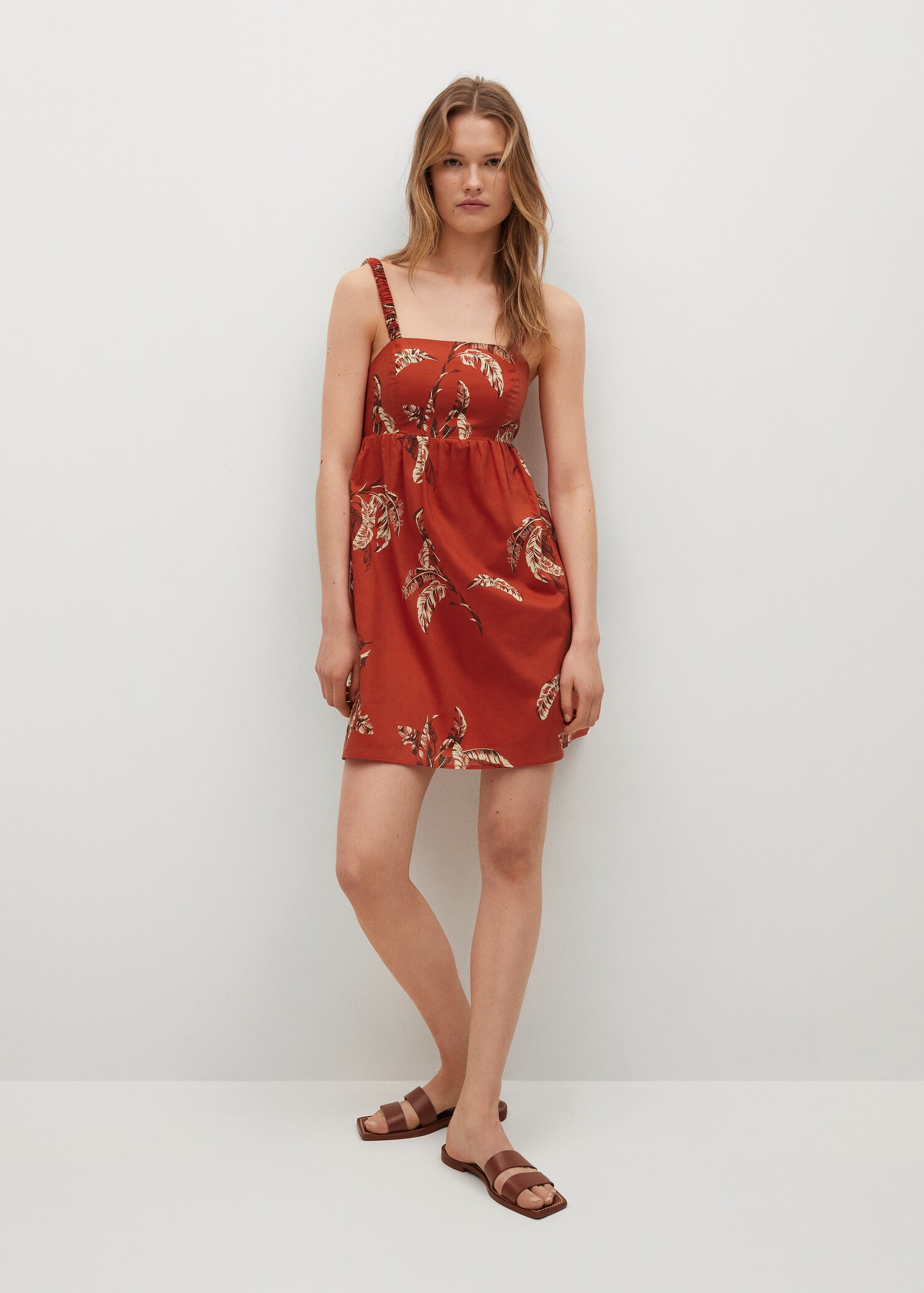 Vestido algodón estampado - Plano general