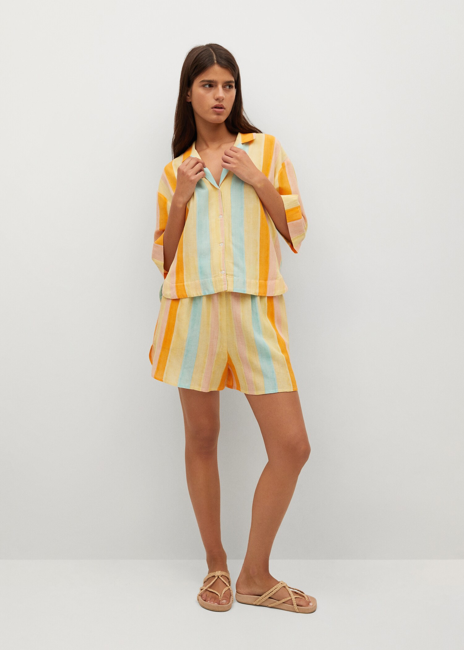 Camisa fluida estampada - Plano general