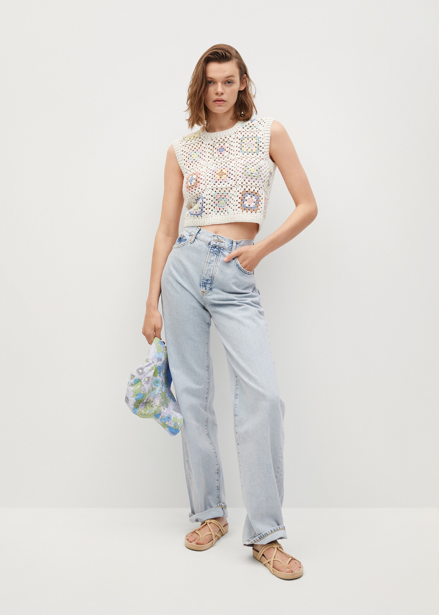 Top crop crochet handmade - Plano general