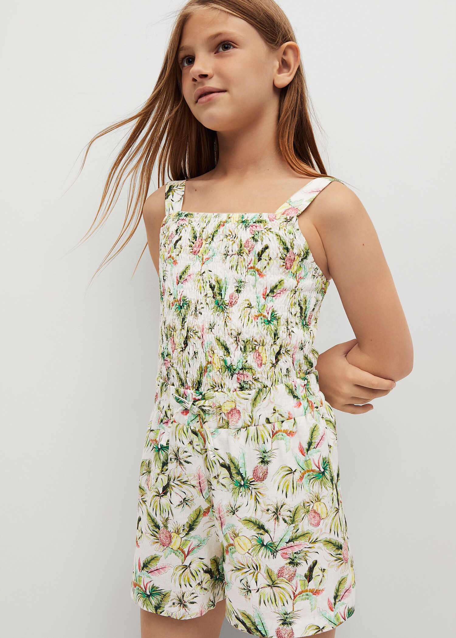 Ruched printed blouse - General plane