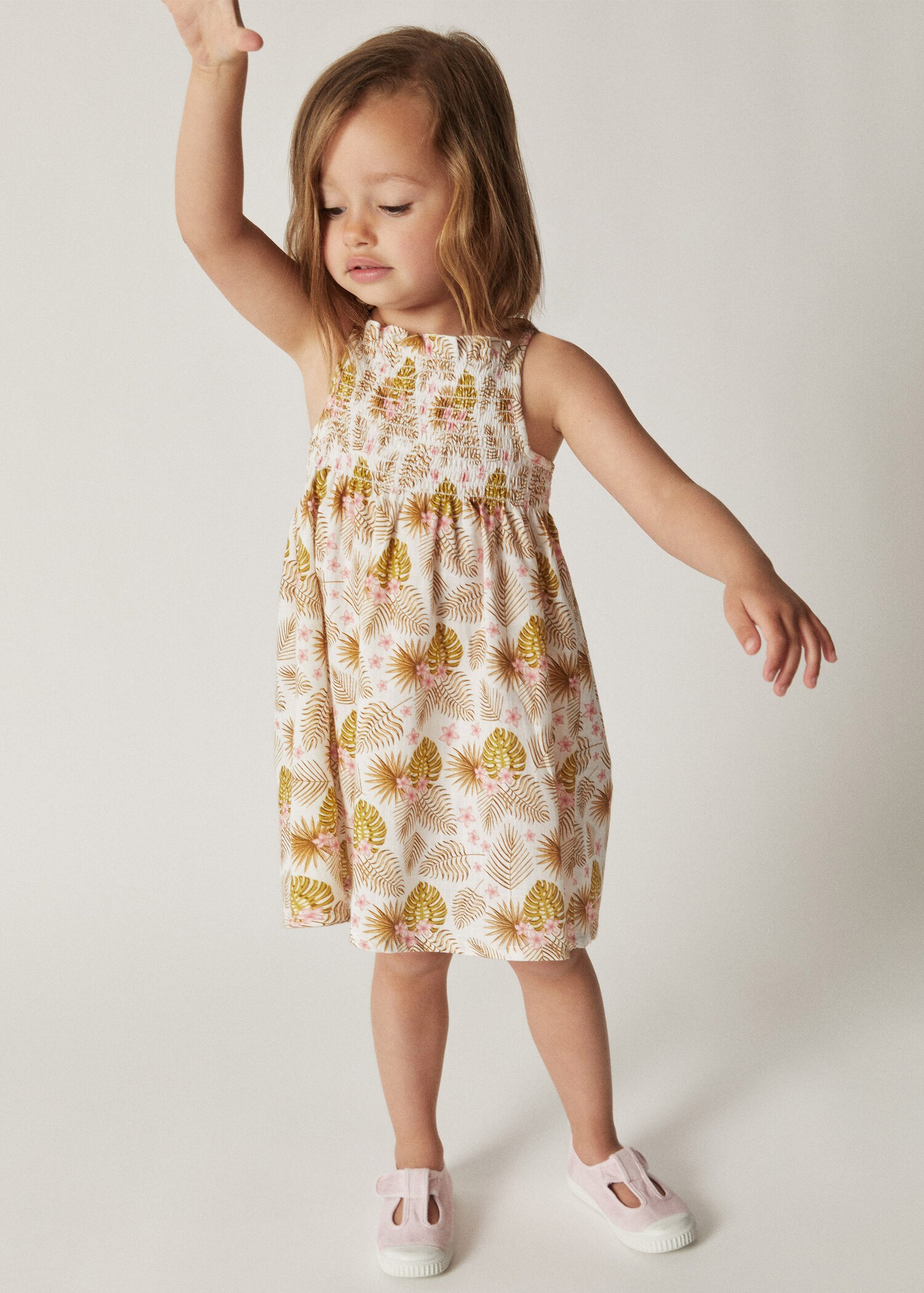Vestido algodón estampado - Plano general