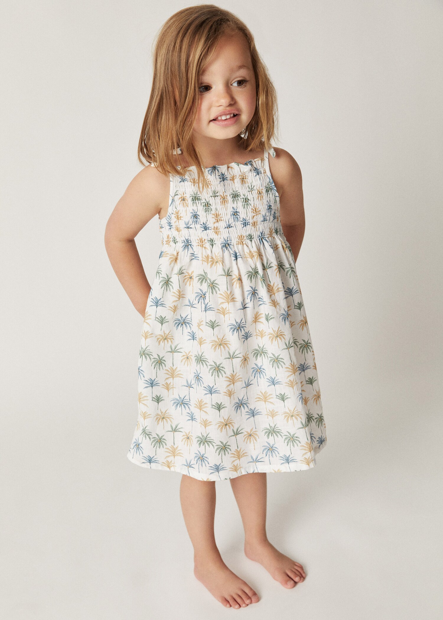 Vestido algodón estampado - Plano general