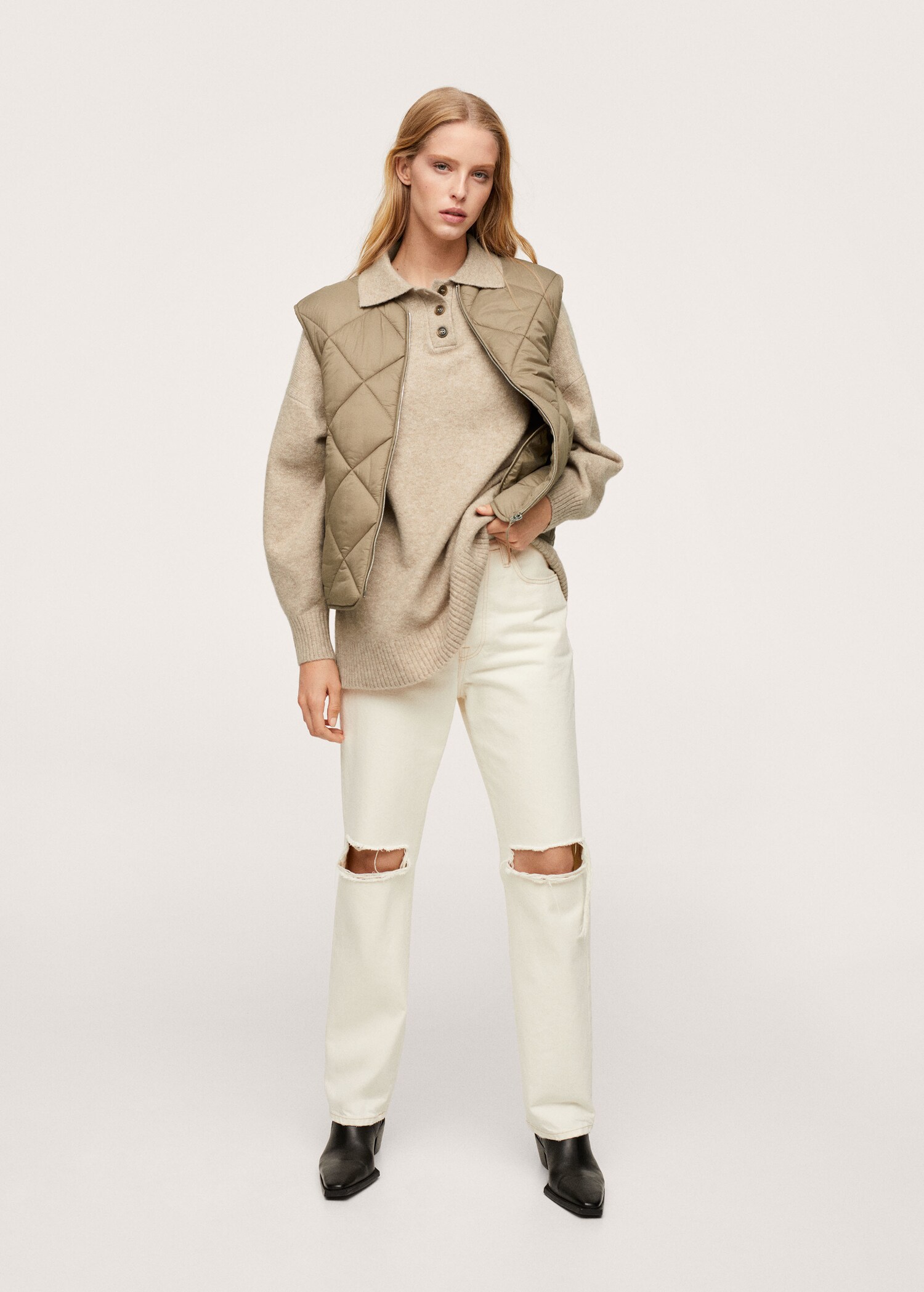 Ultra-light zip vest - General plane