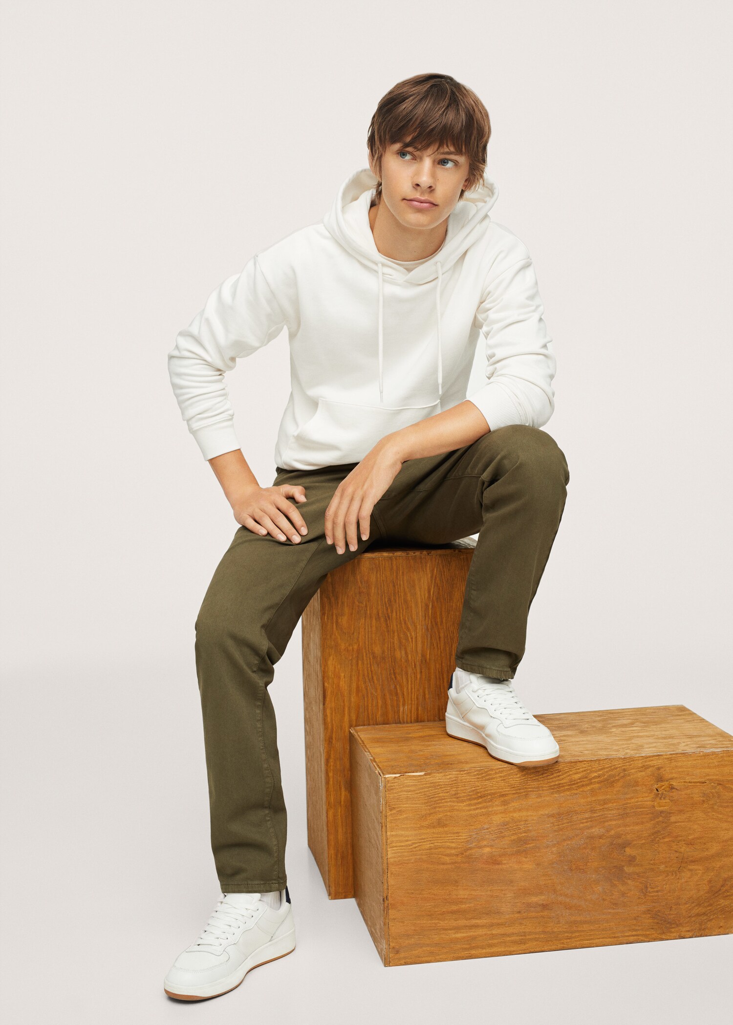 Sudadera algodón capucha - Plano general