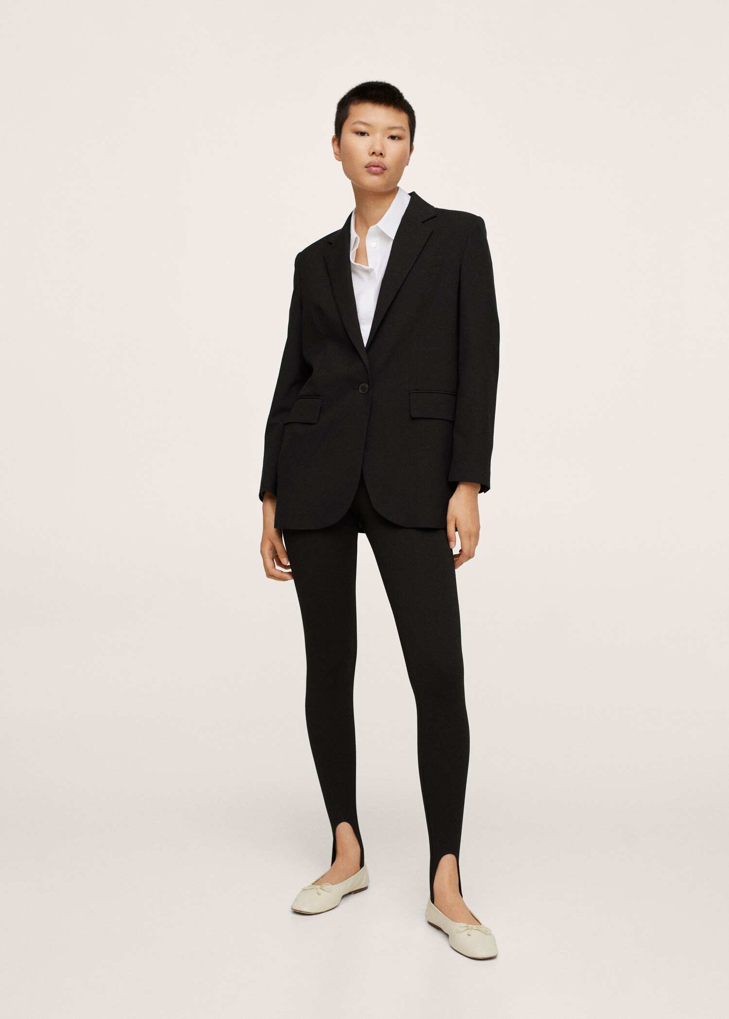 Pocketed oversize blazer - General plane
