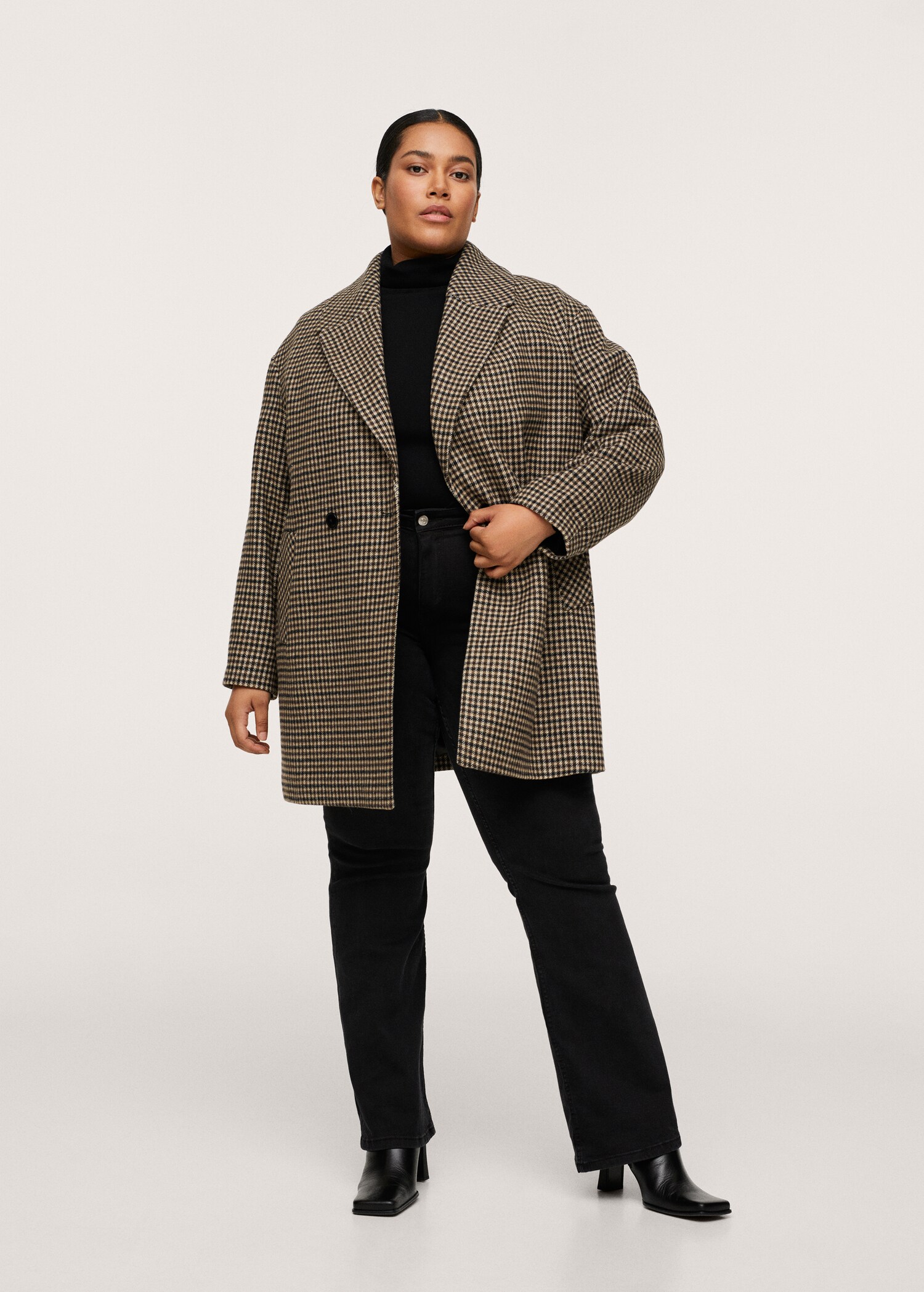 Manteau oversize à carreaux - Plan général