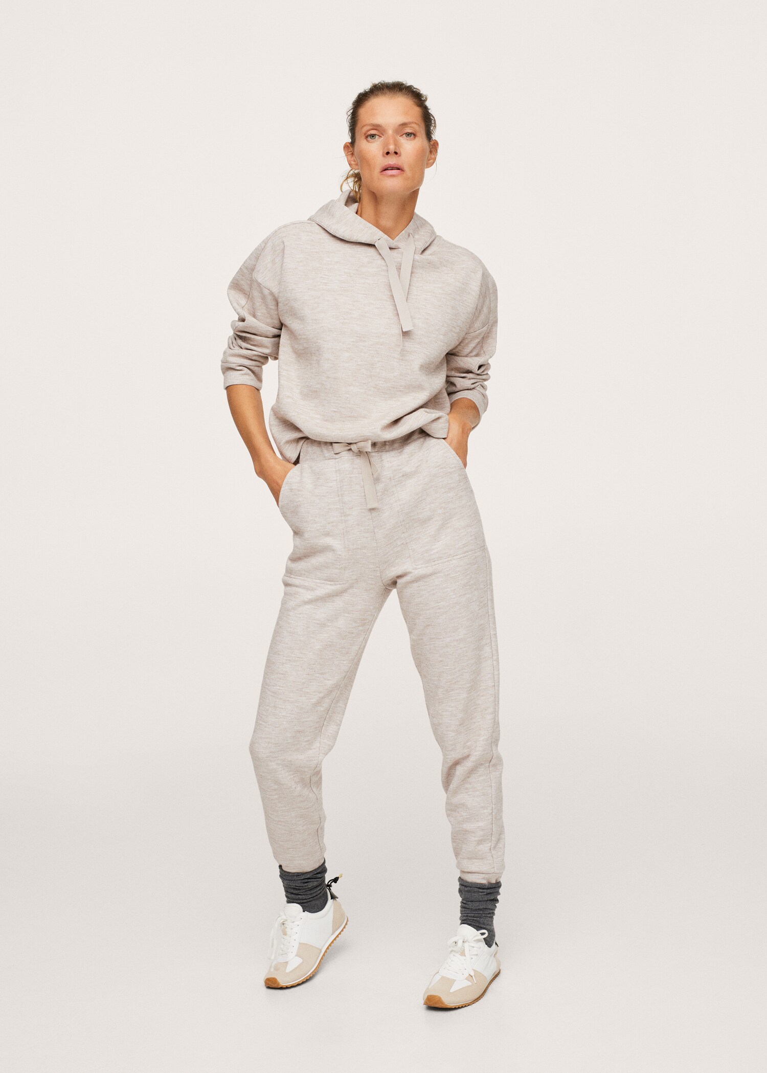 Pantalón jogger jaspeado - Plano general