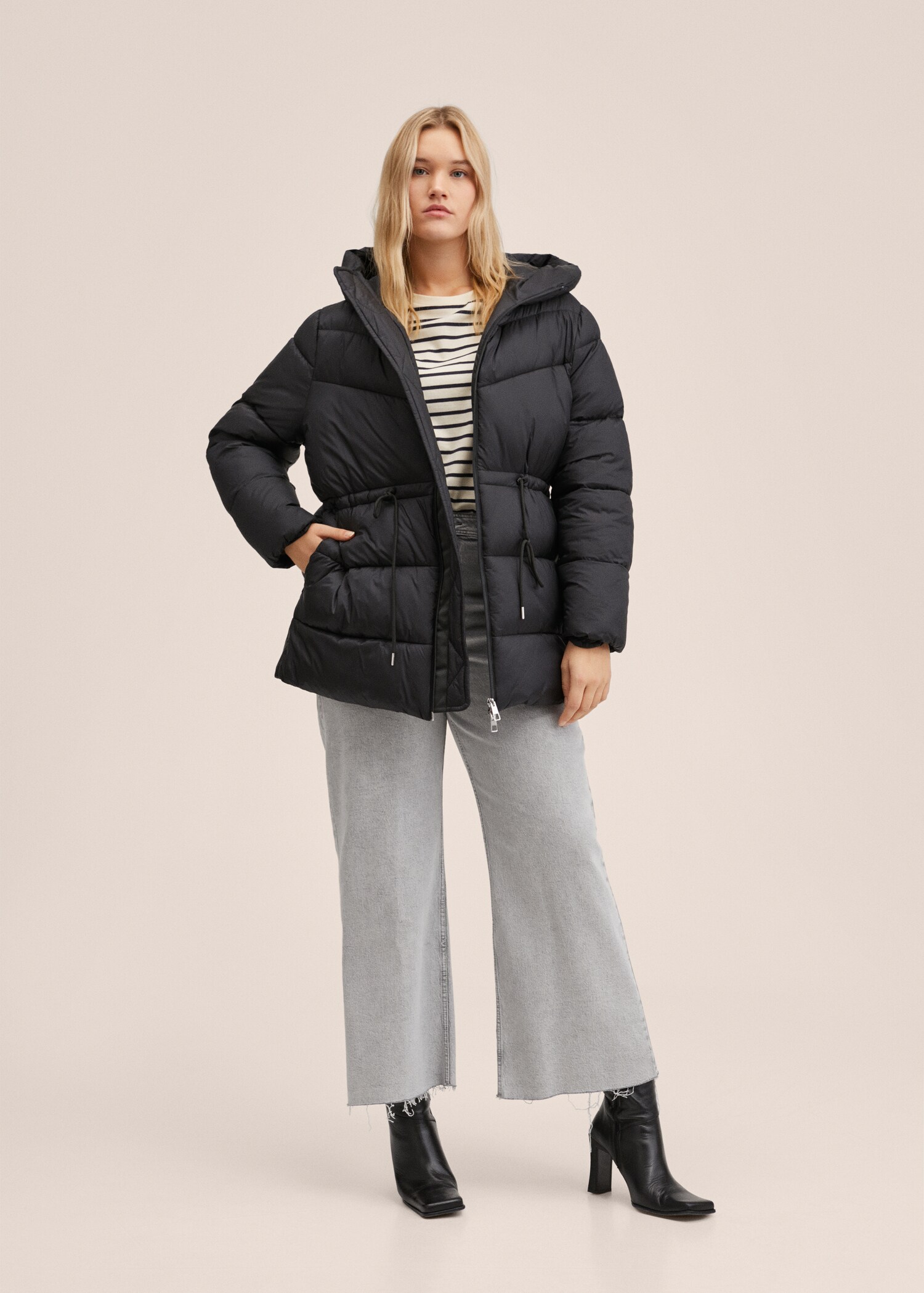 Anorak acolchado capucha - Plano general