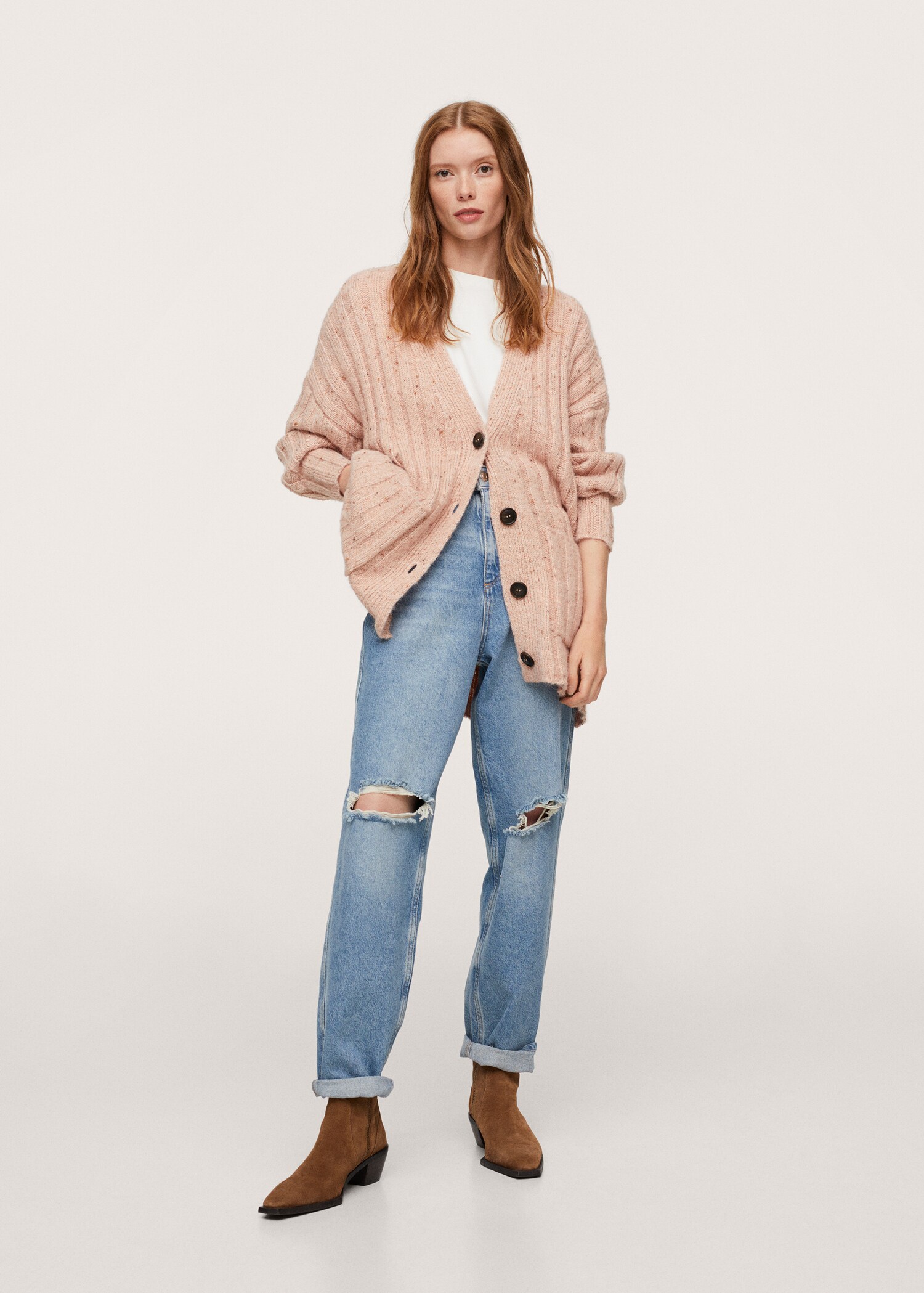 Úpletový kardigan oversize - Celkový náhled