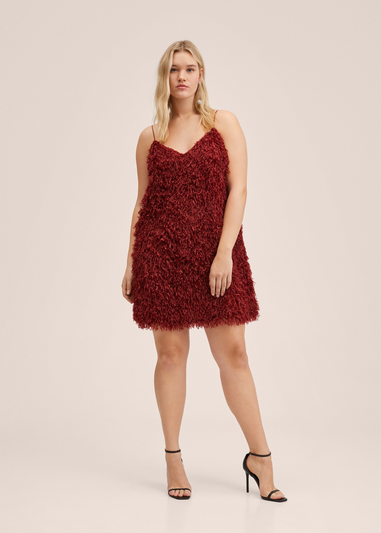 Feather textured dress - General plane