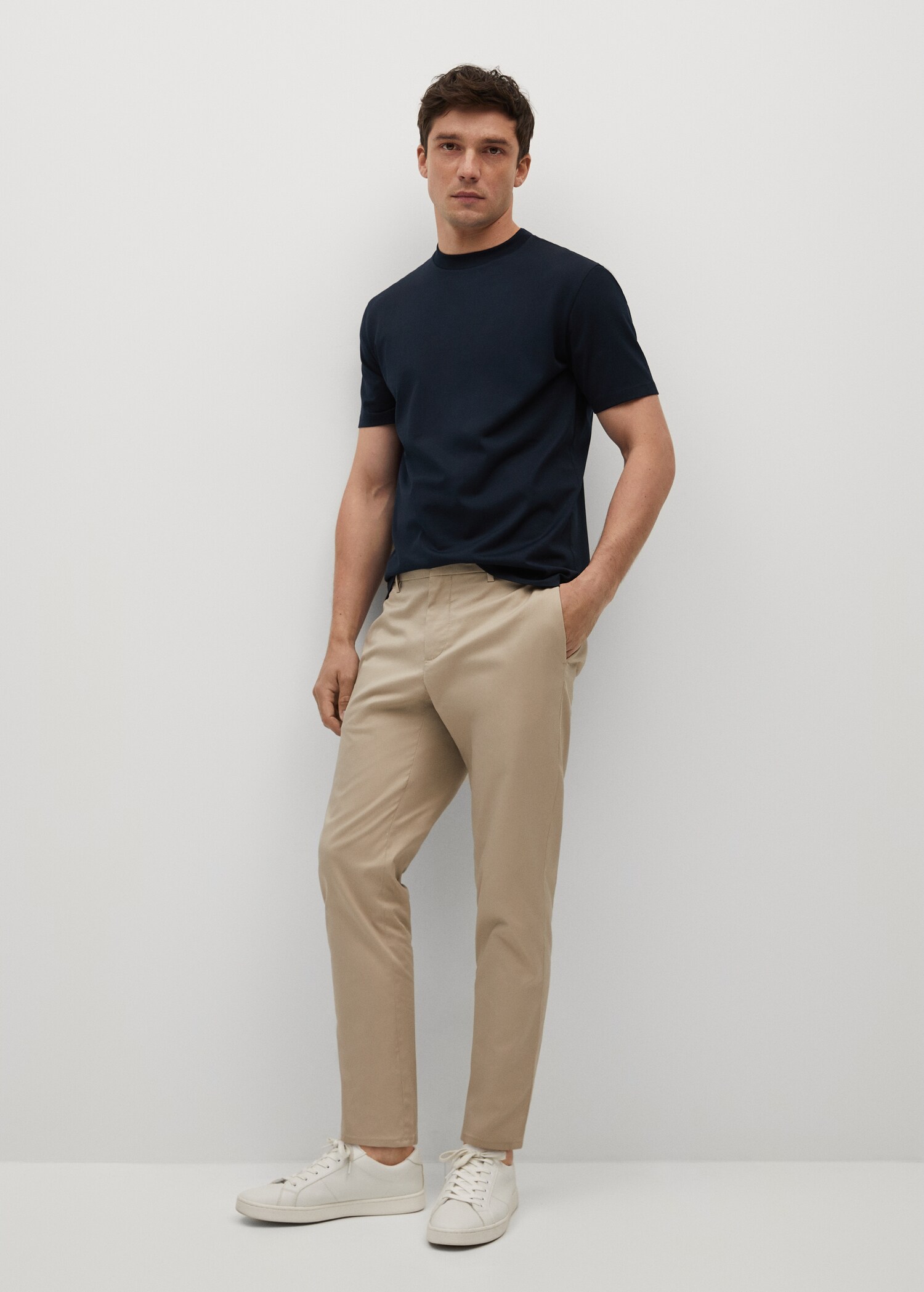 Camiseta regular fit mercerizada - Plano general