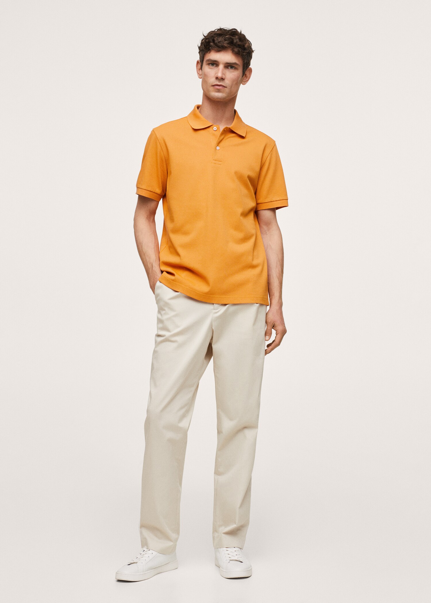 Polo algodón piqué técnico - Plano general