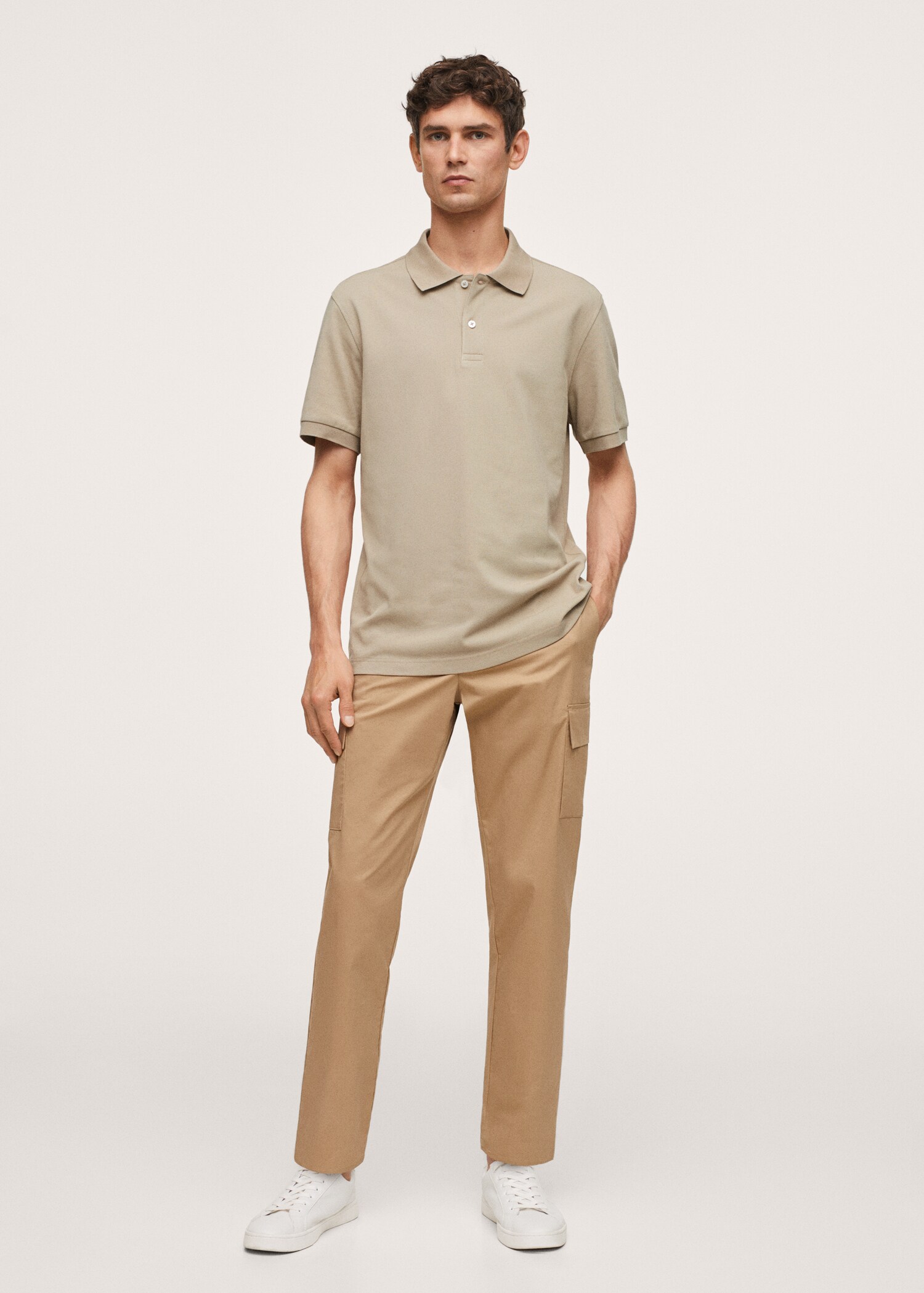 Polo algodón piqué técnico - Plano general