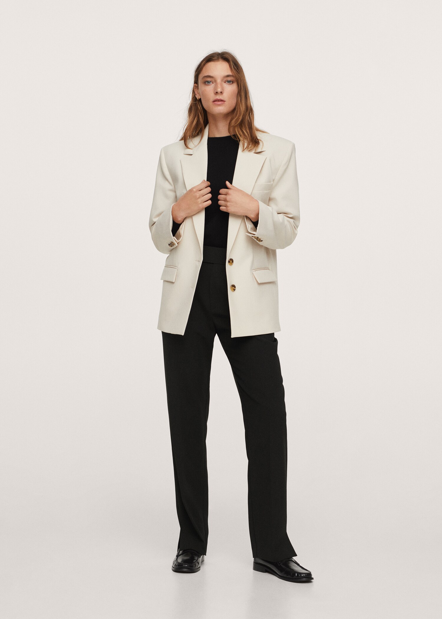 Pleated suit pants - General plane