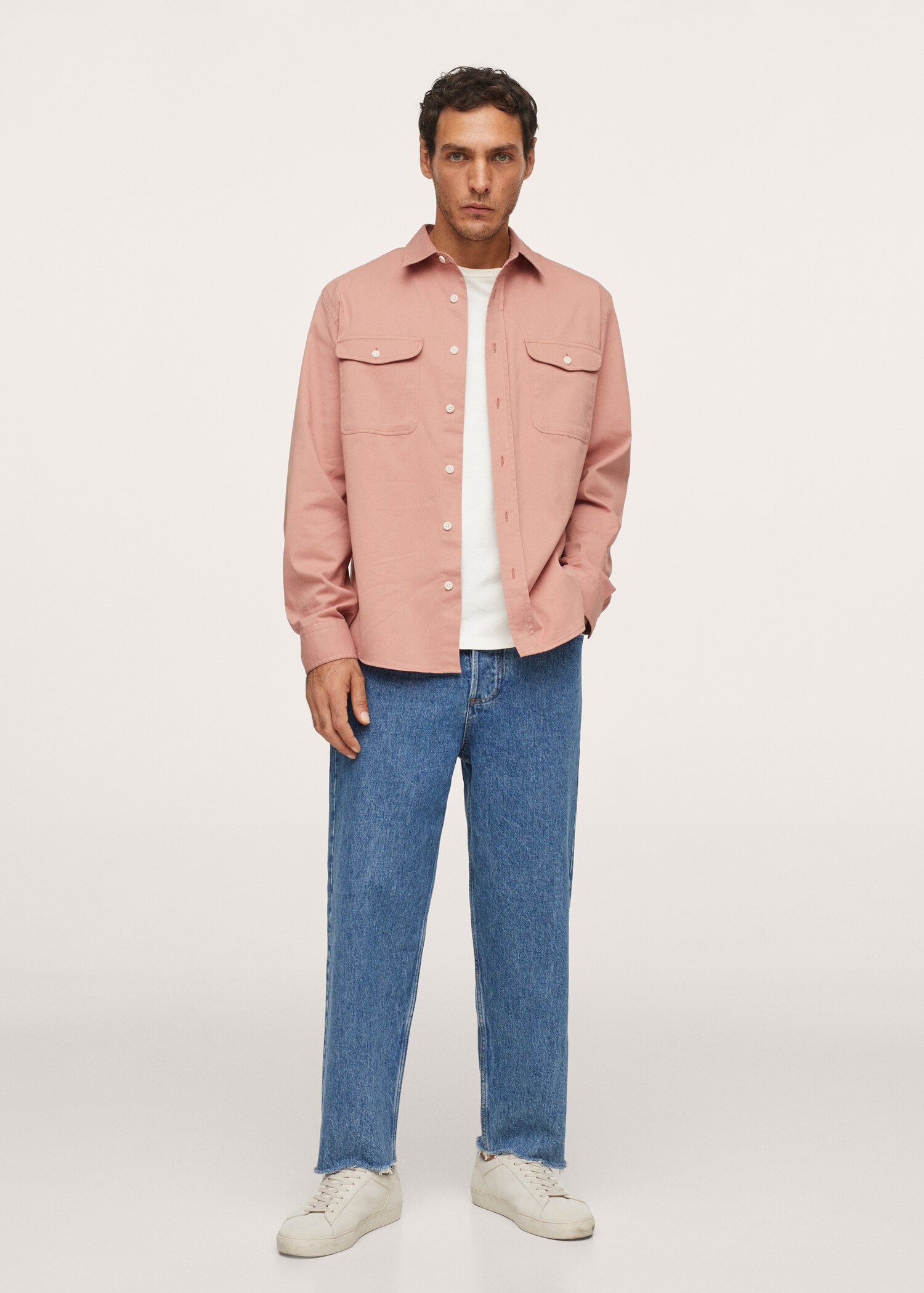 Sobrecamisa algodón bolsillos - Plano general