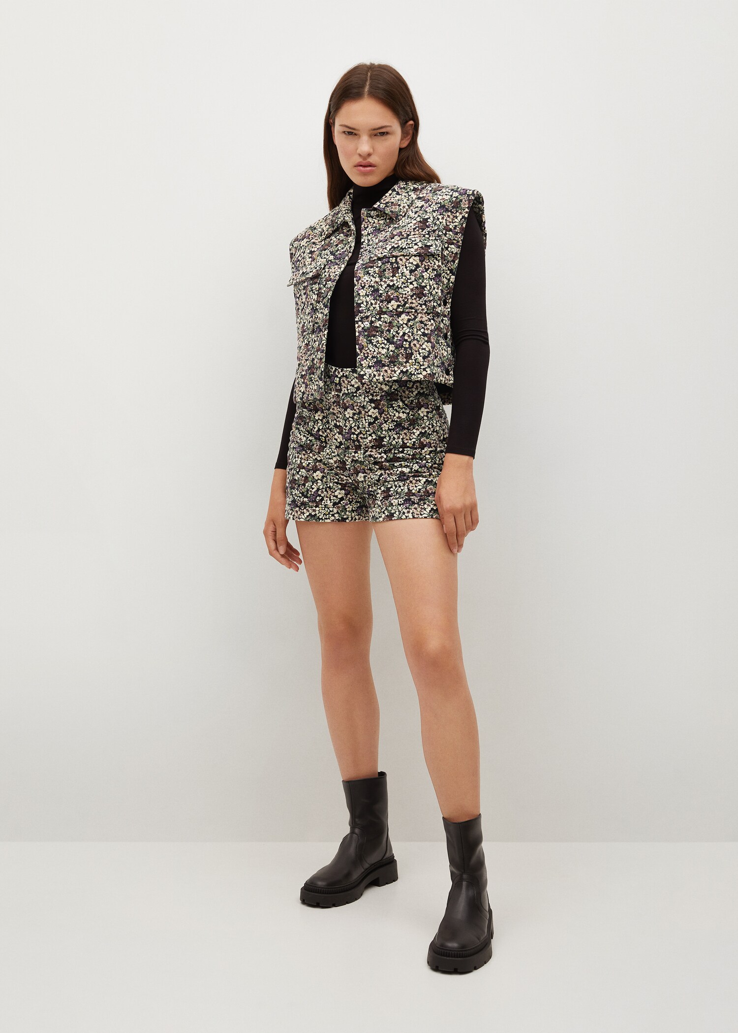 Gilet crop imprimé - Plan général