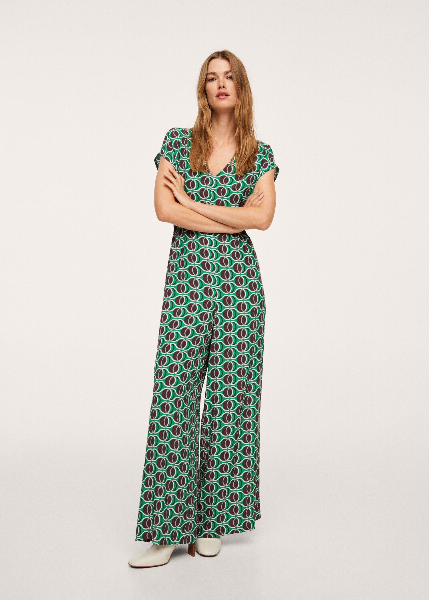Pleated details jumpsuit - General plane
