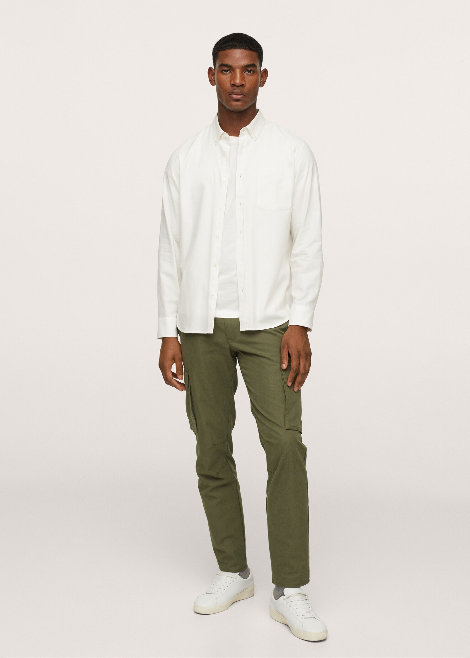 Camisa algodón bolsillo - Plano general