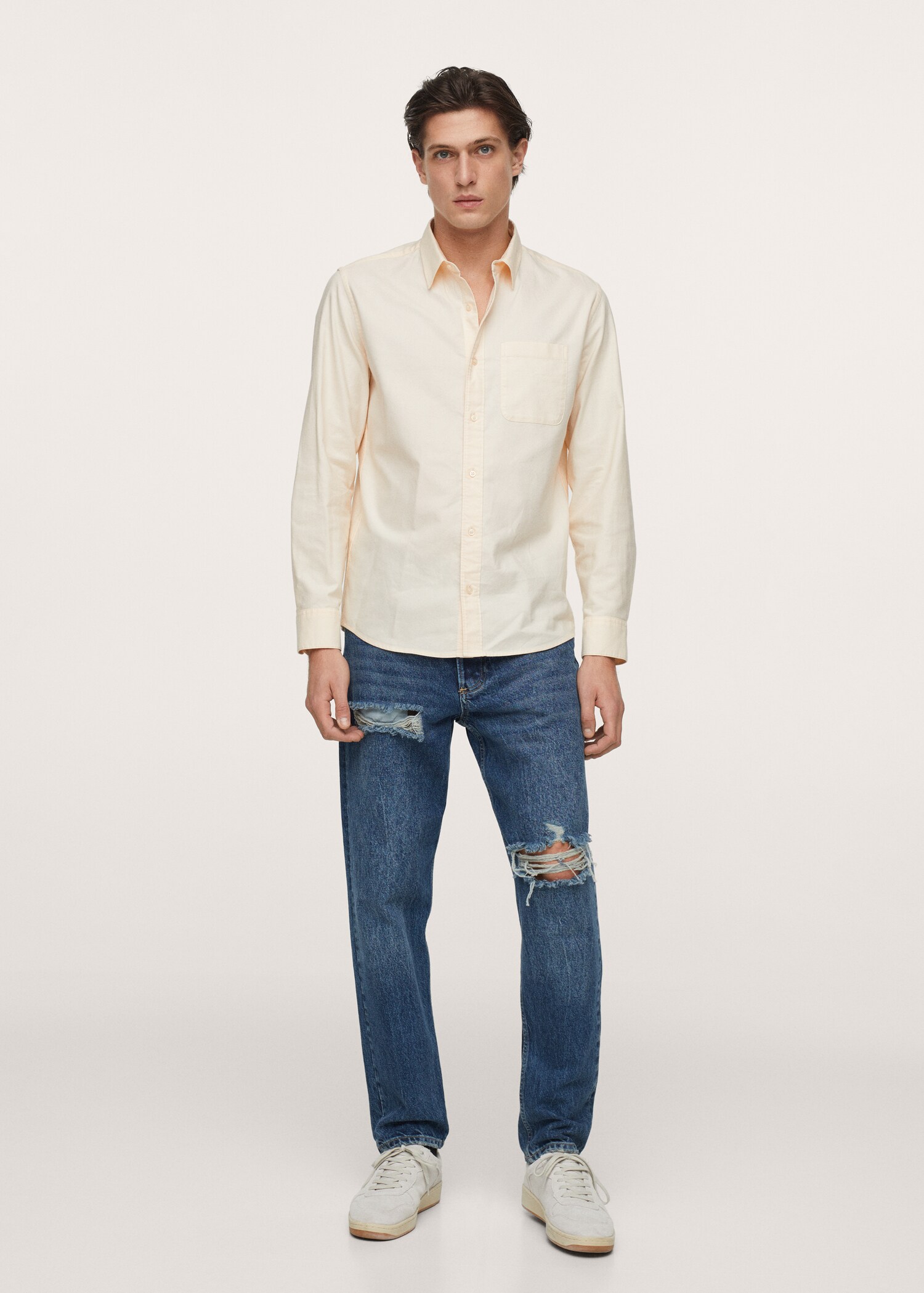 Chemise oxford en coton - Plan général