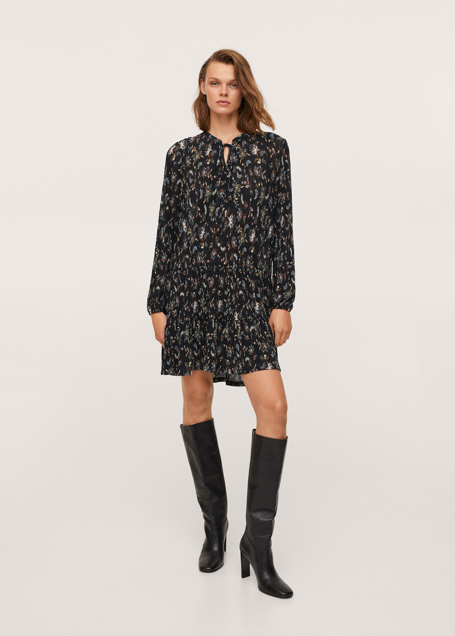 Vestido estampado floral - Plano general