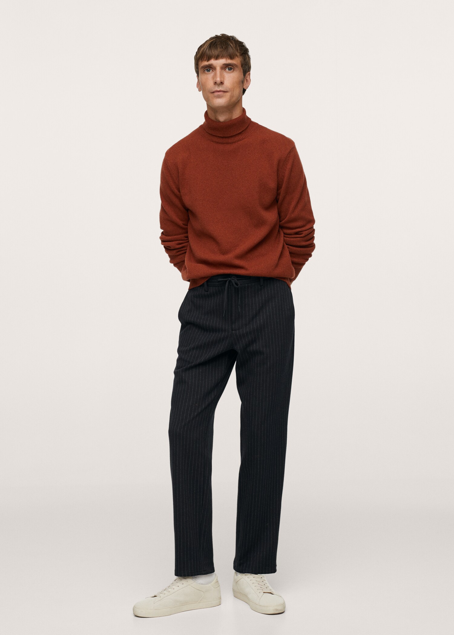 Kalhoty tapered fit s proužky - Celkový náhled