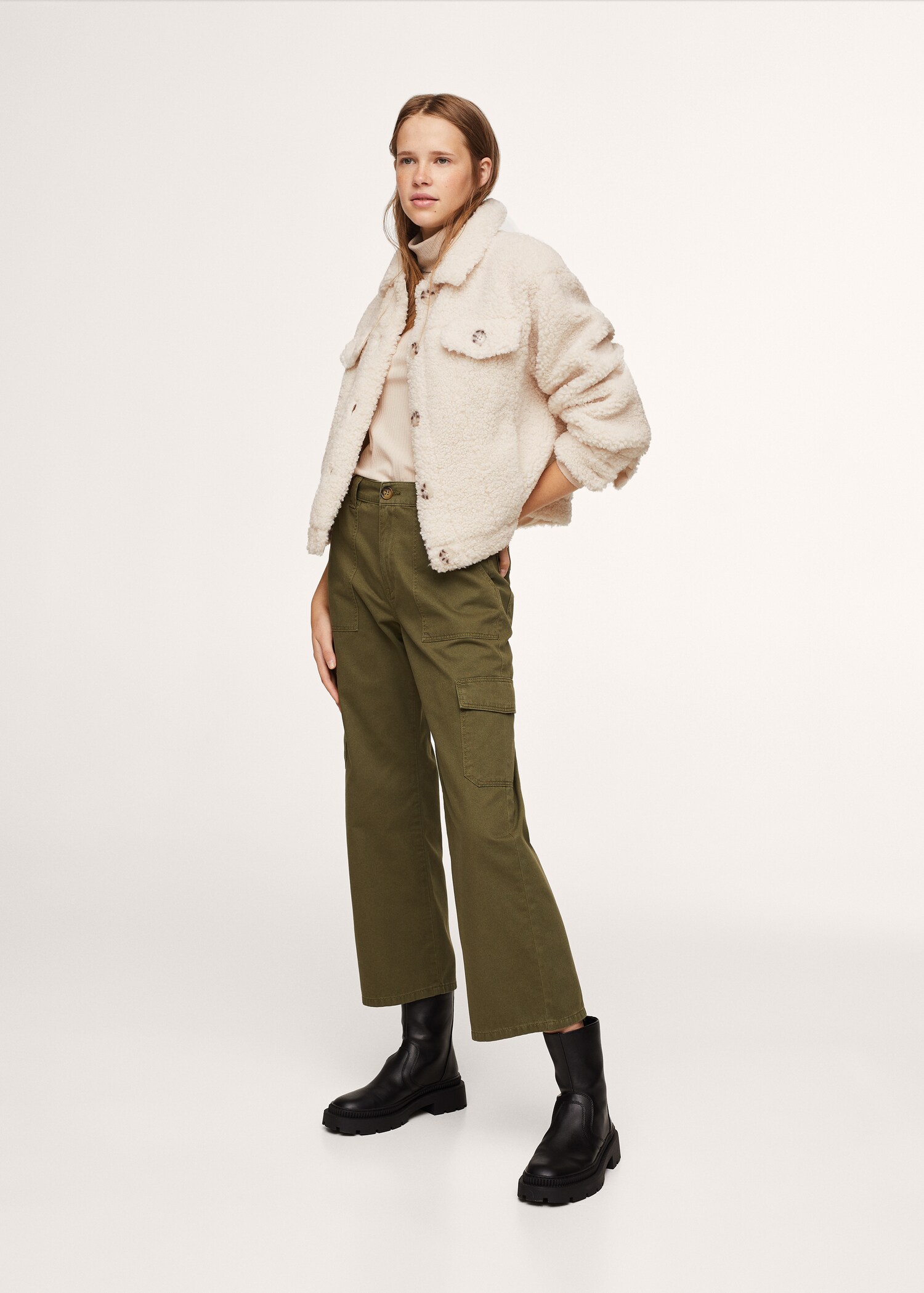 Oversized faux-shearling jacket - General plane