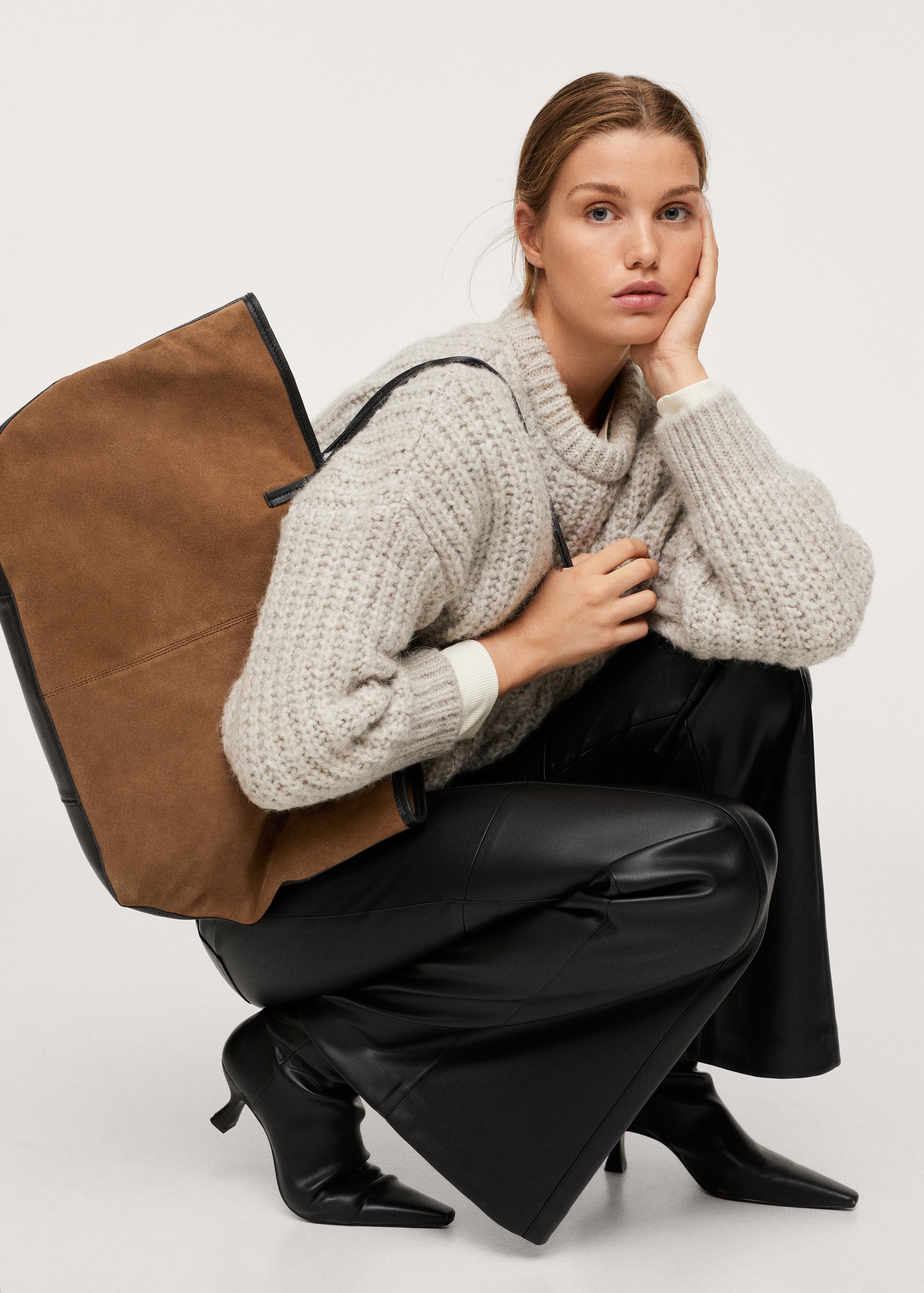 Bolso shopper piel - Plano general