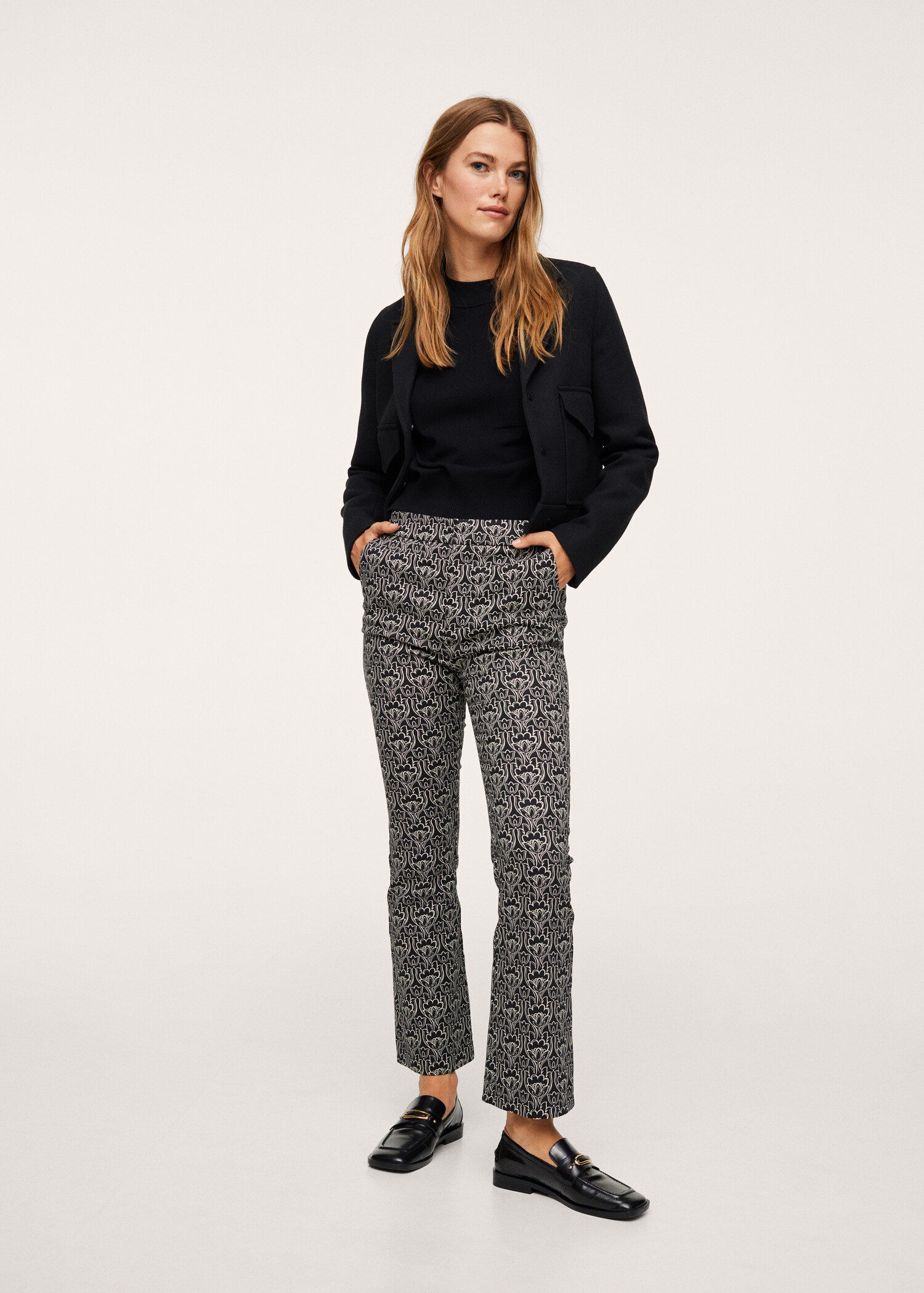 Pantalón flare estampado - Plano general