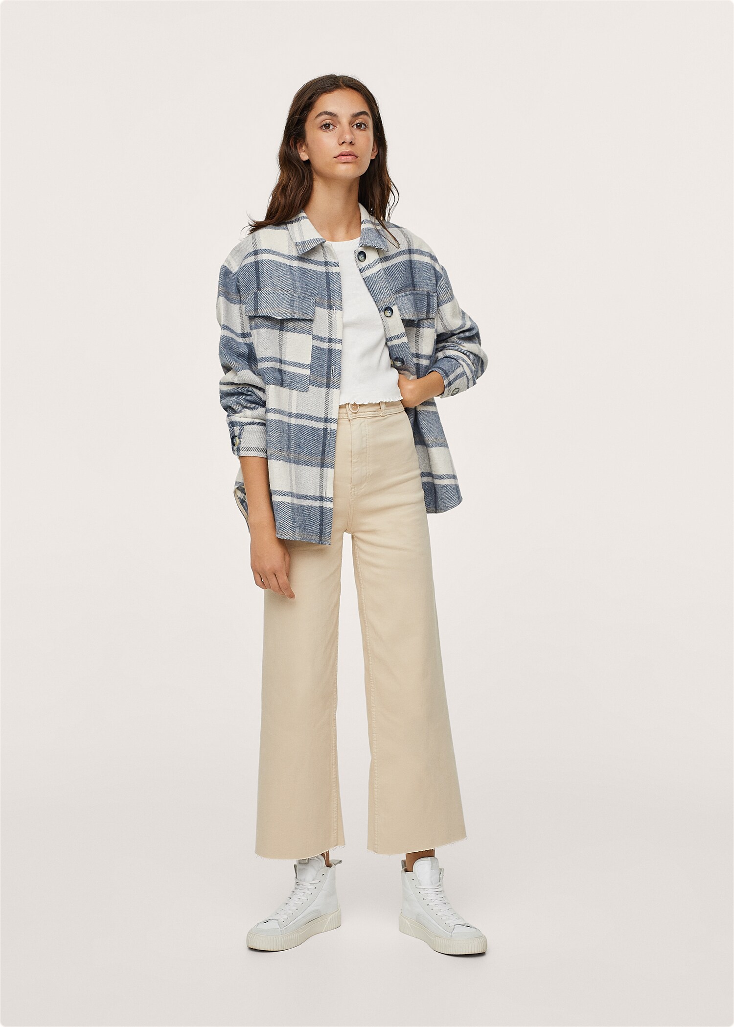 Sobrecamisa cuadros oversize - Plano general