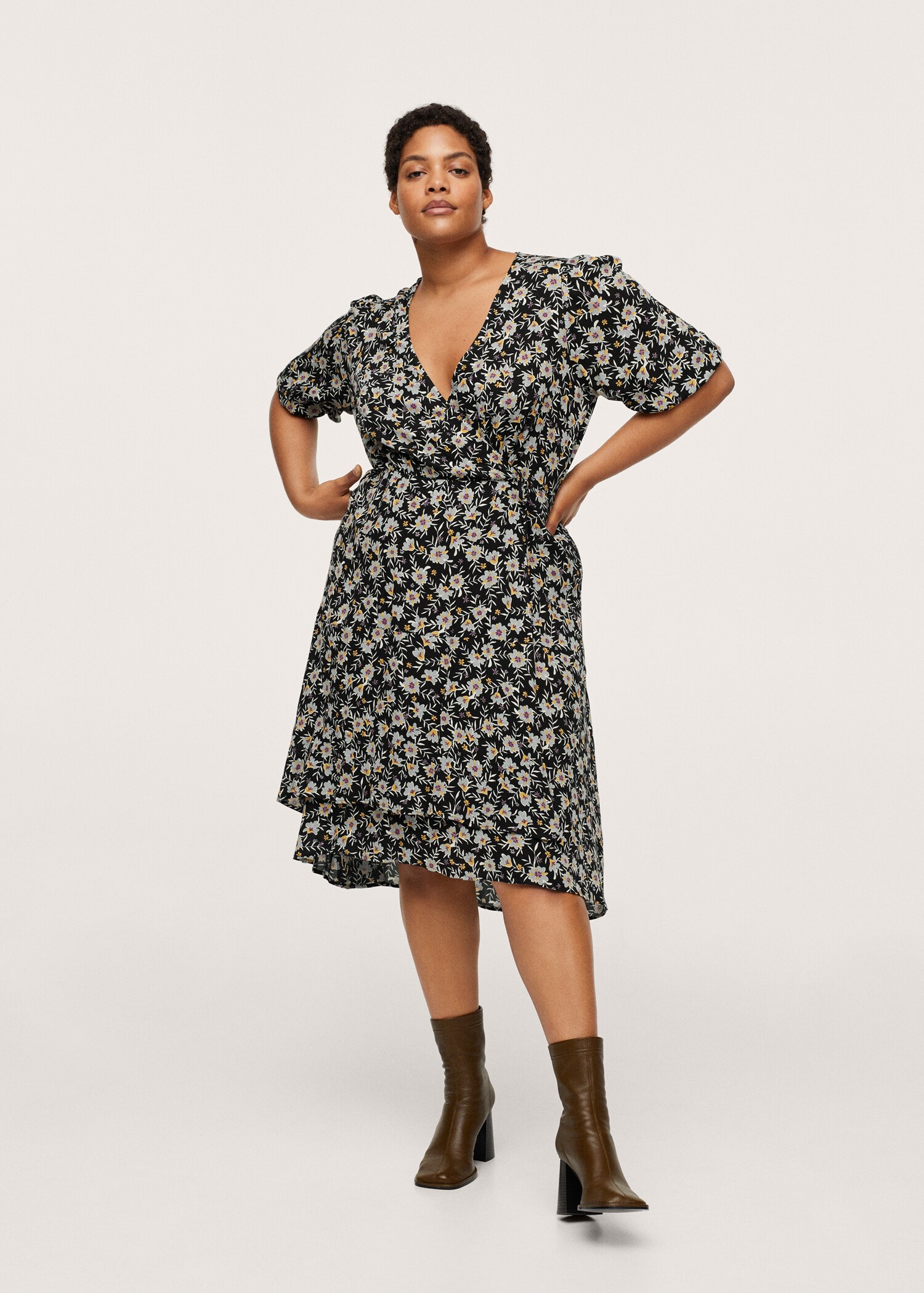 Vestido estampado floral - Plano general