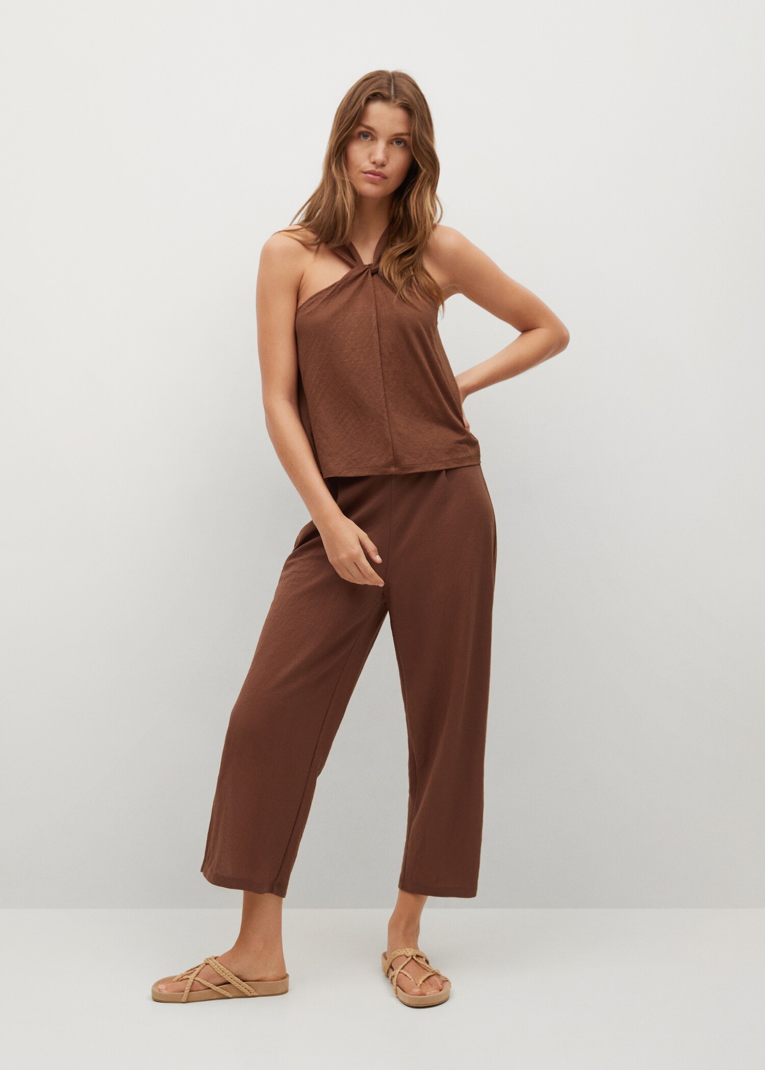 Crop top s uzlem - Celkový náhled