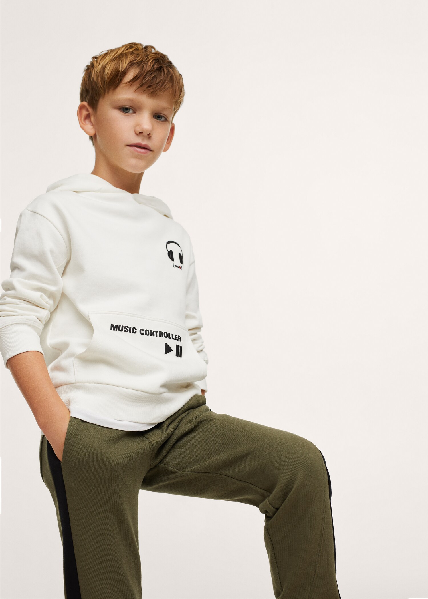 Kalhoty jogger s pruhy - Celkový náhled