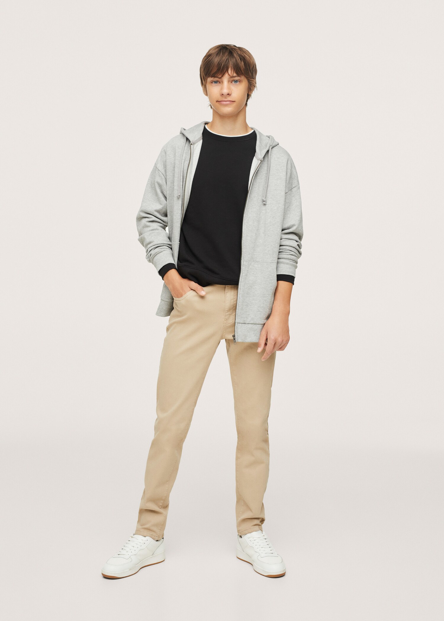 Bavlněné kalhoty regular fit - Celkový náhled