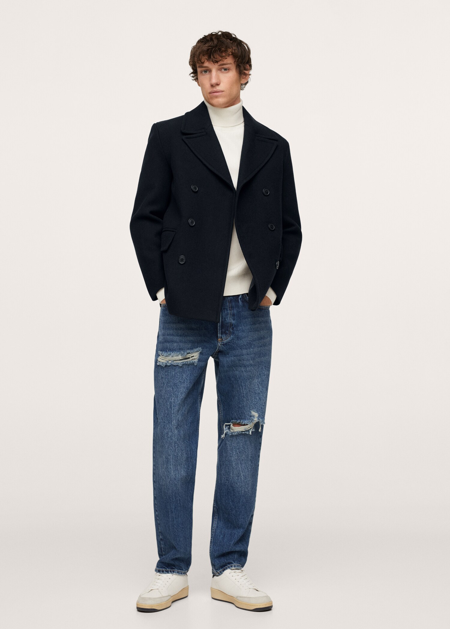 Recycled woollen coat - General plane