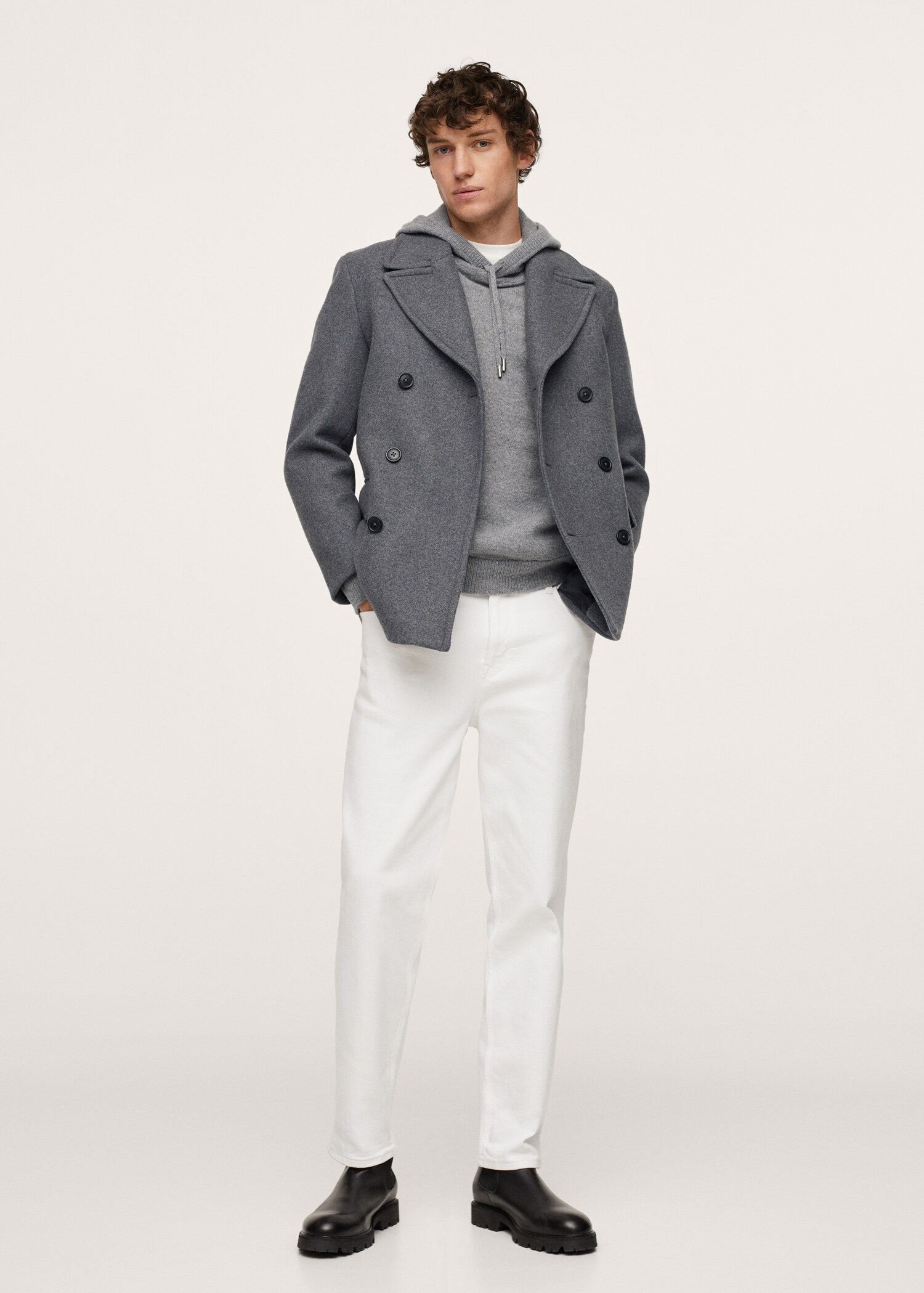 Recycled woollen coat - General plane