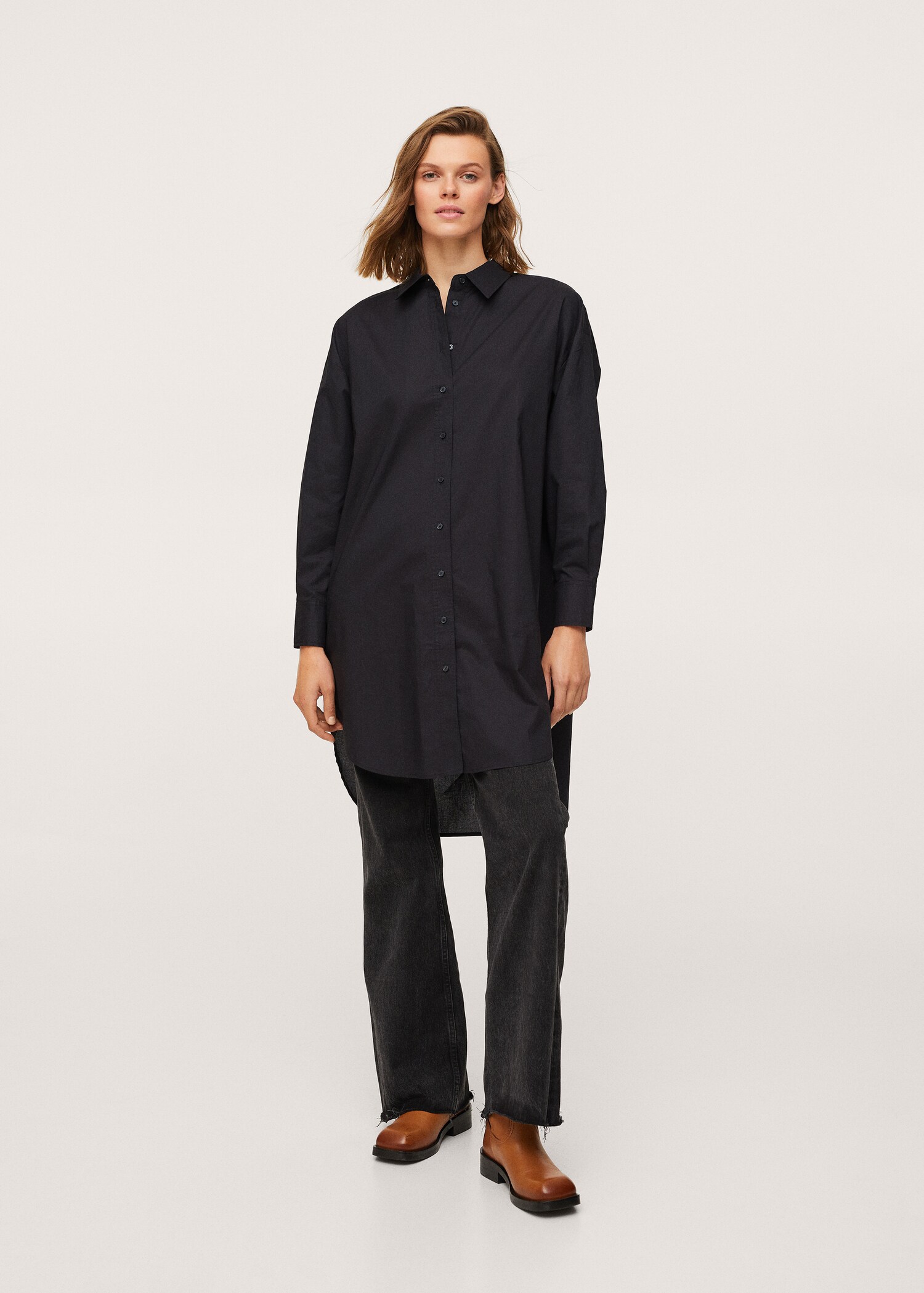 Cotton long shirt - General plane