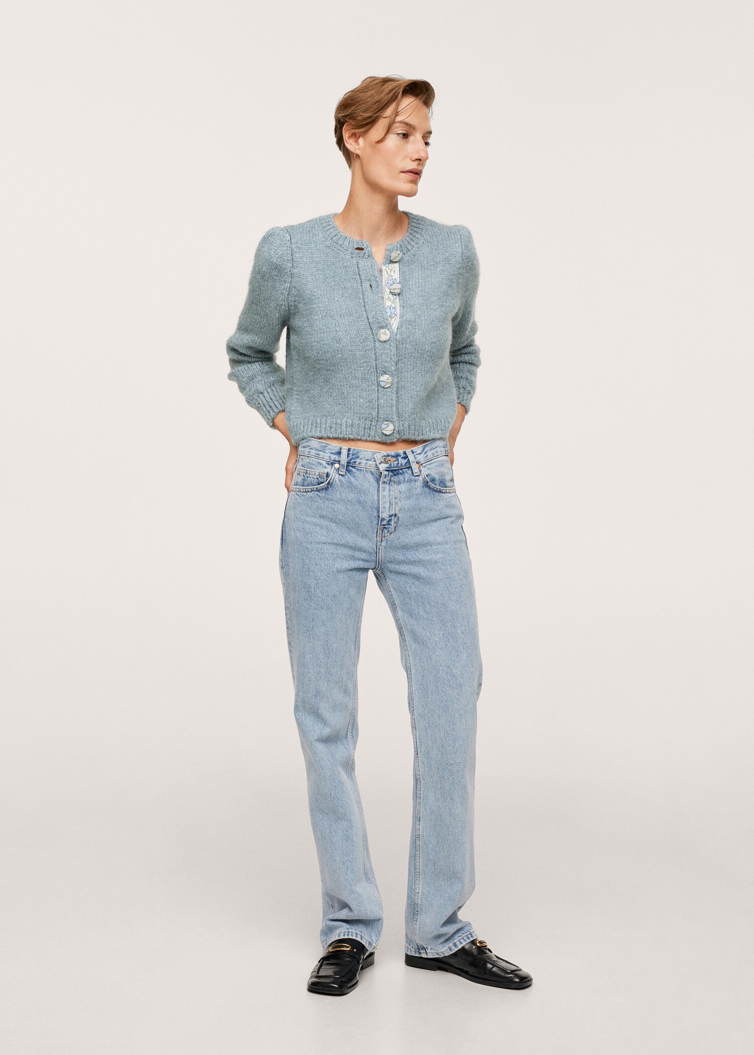 Chunky knit cardigan - General plane