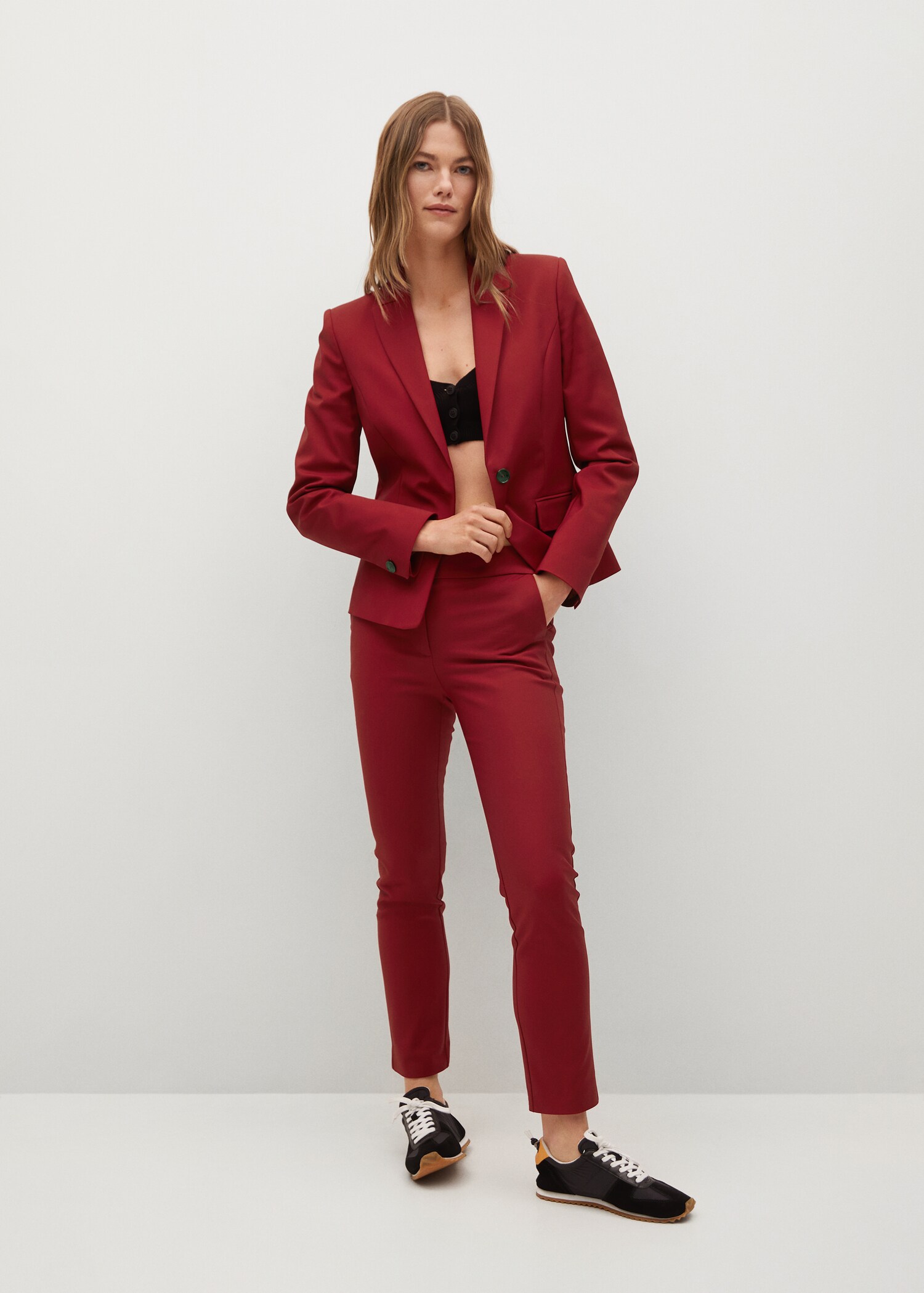 Structured suit blazer - General plane