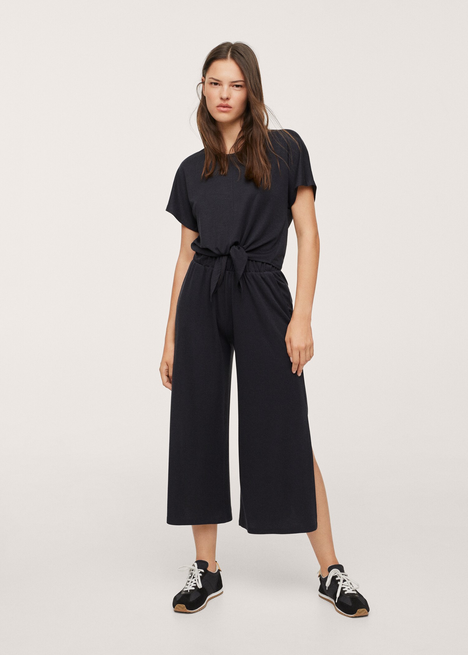 Knotted lyocell t-shirt - General plane