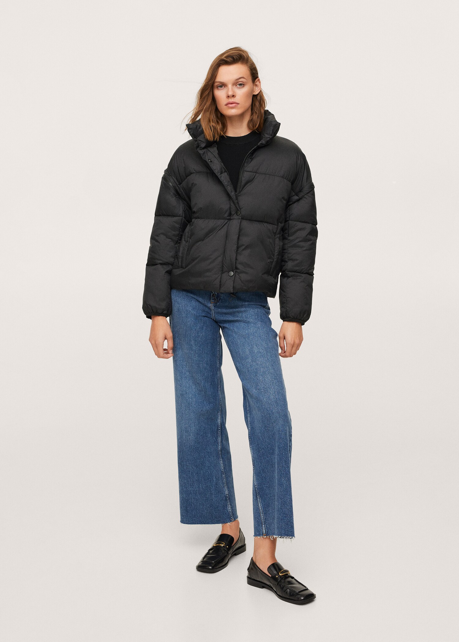 Chaqueta acolchada mangas desmontables - Plano general