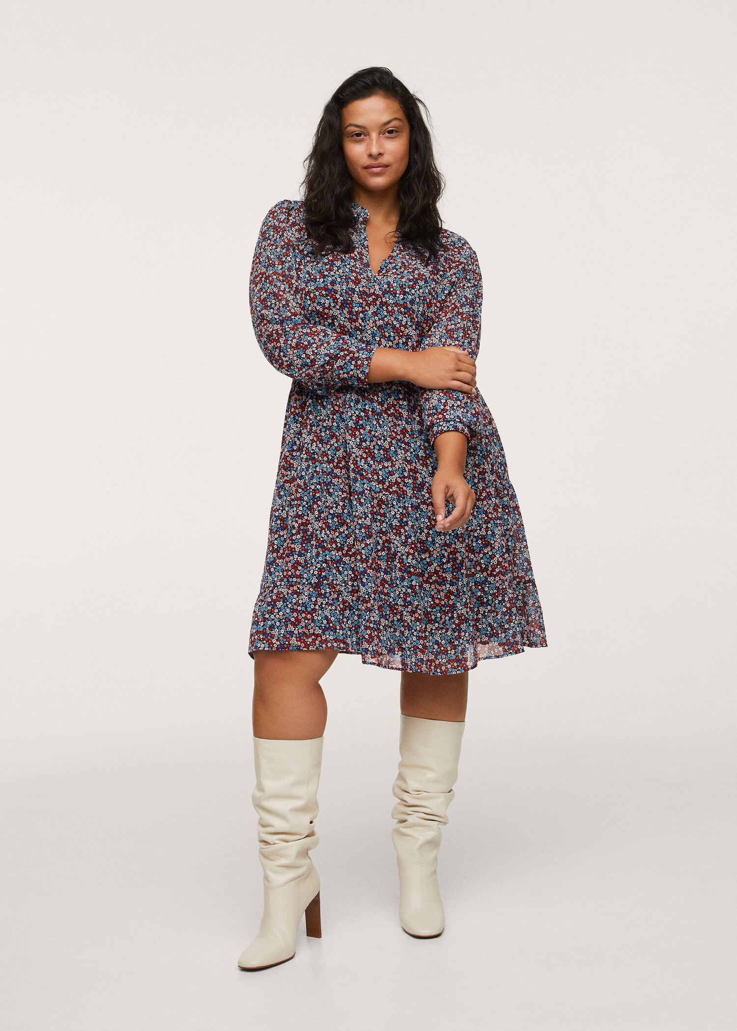 Vestido estampado floral - Plano general
