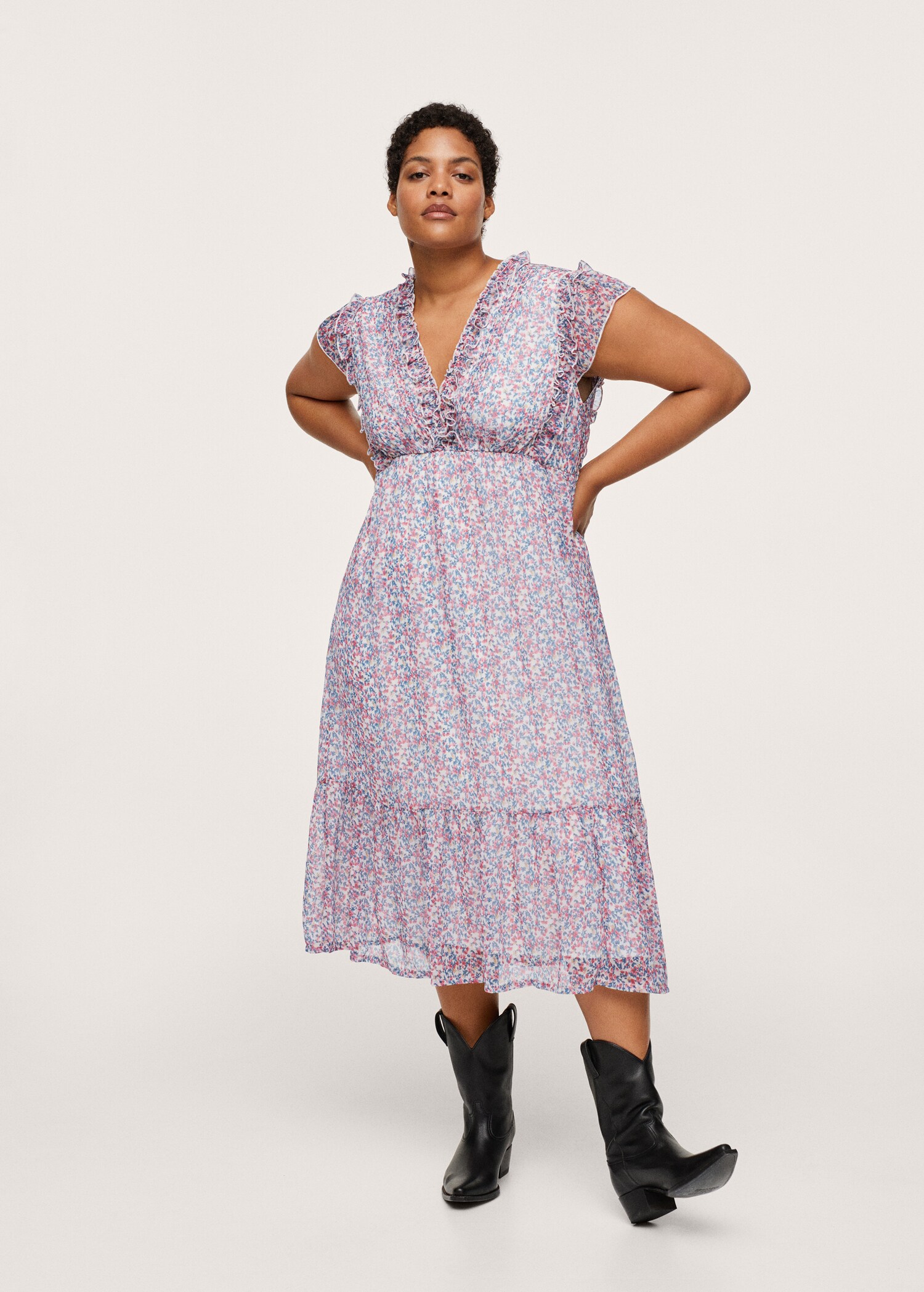 Vestido estampado floral - Plano general