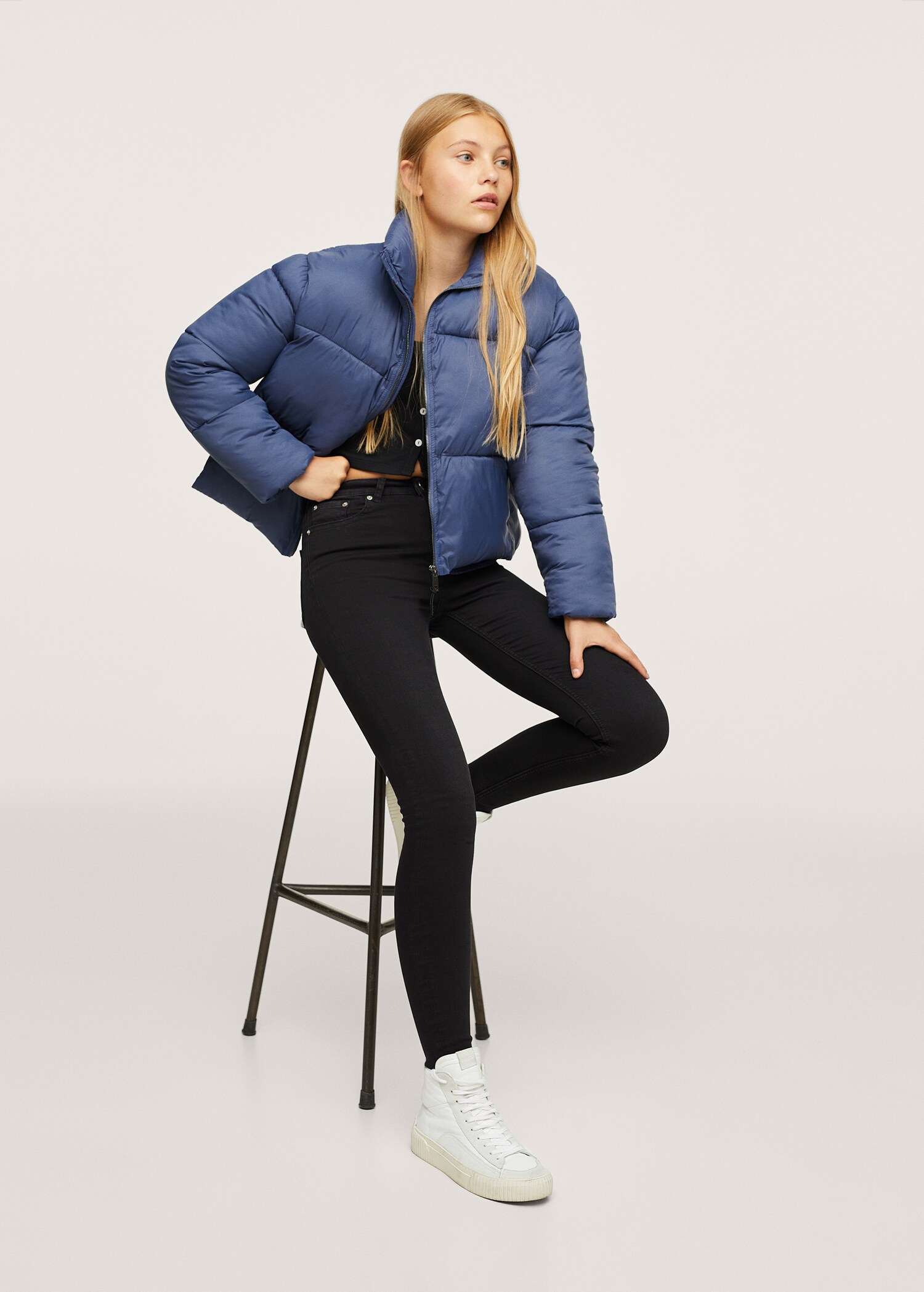 Oversize quilted coat - General plane