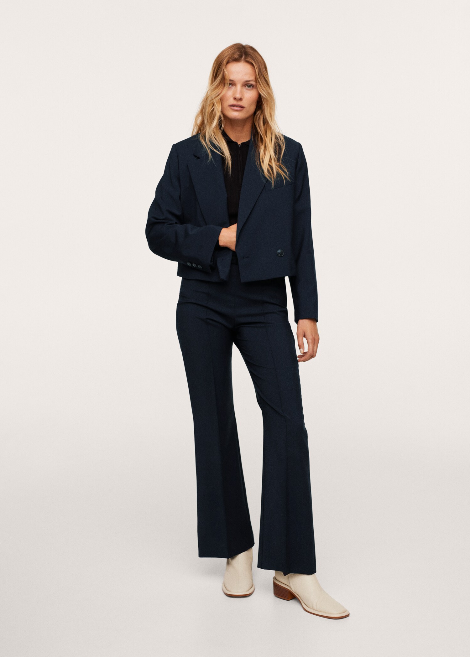 Pantalón traje lana - Plano general