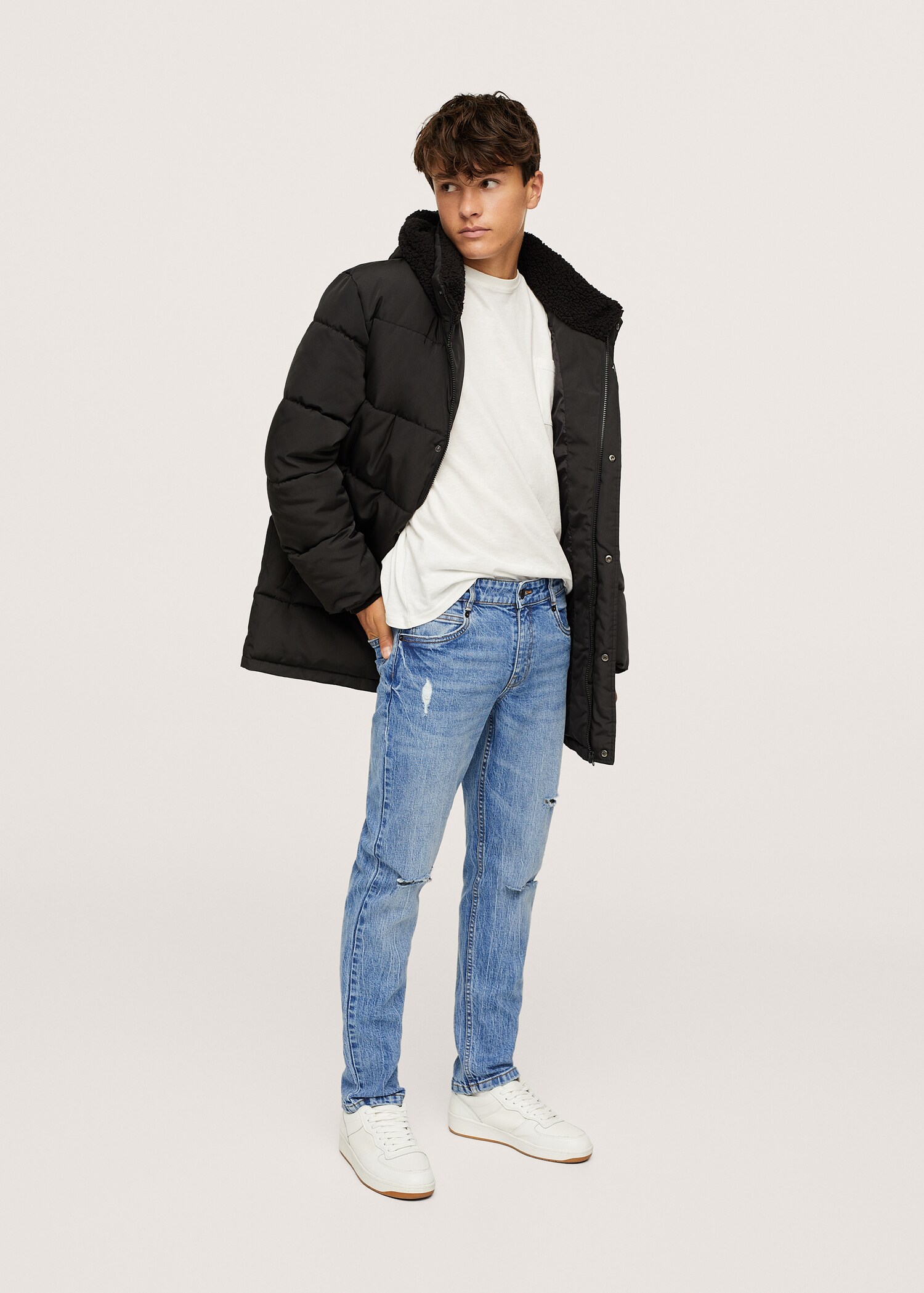 Slim-fit cropped jeans - General plane