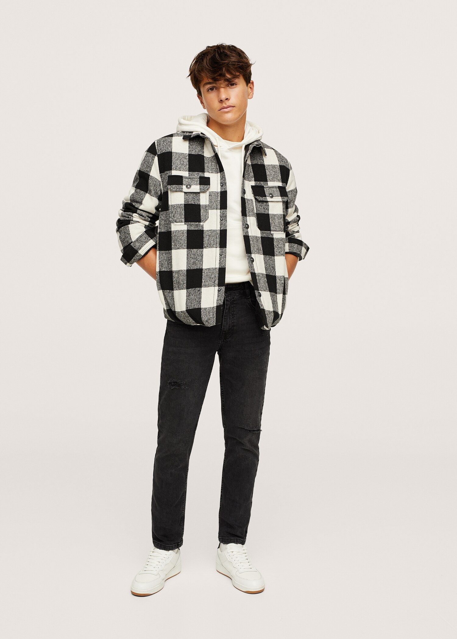 Slim-fit cropped jeans - General plane